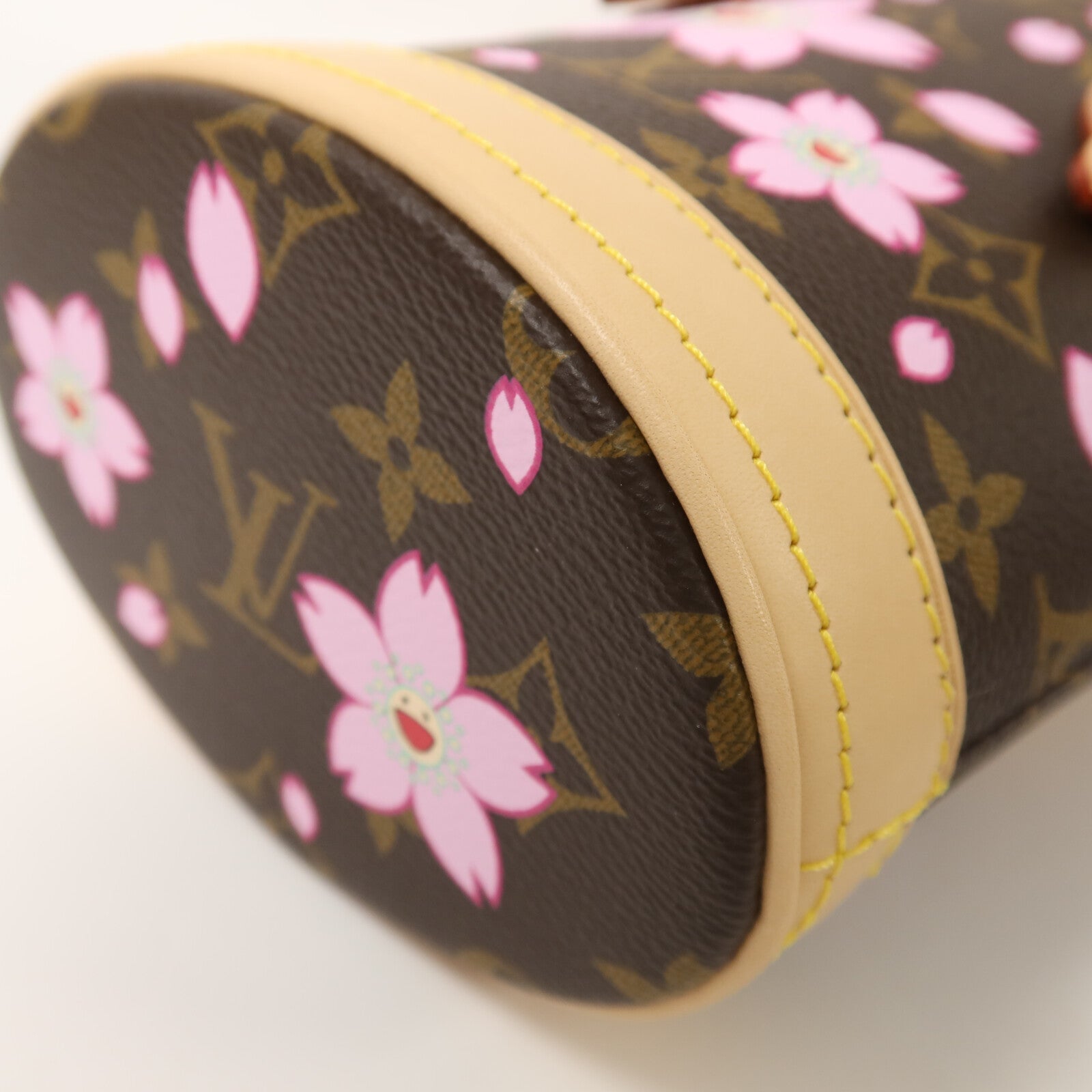 LOUIS VUITTON Monogram Takashi Murakami Nano Bucket金扣肩背袋