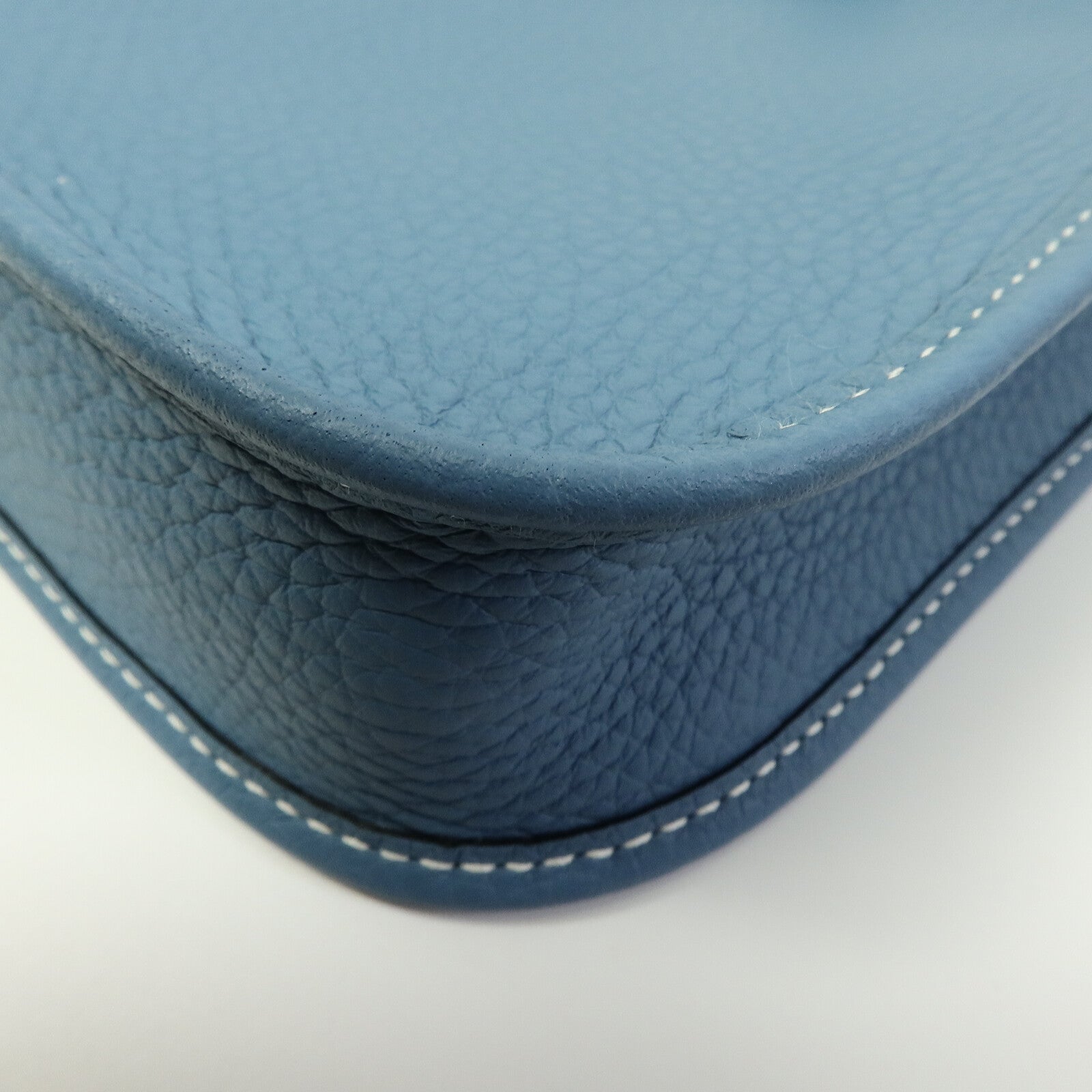 HERMES Clemence皮革Evelyne TPM肩背袋New Blue Jean