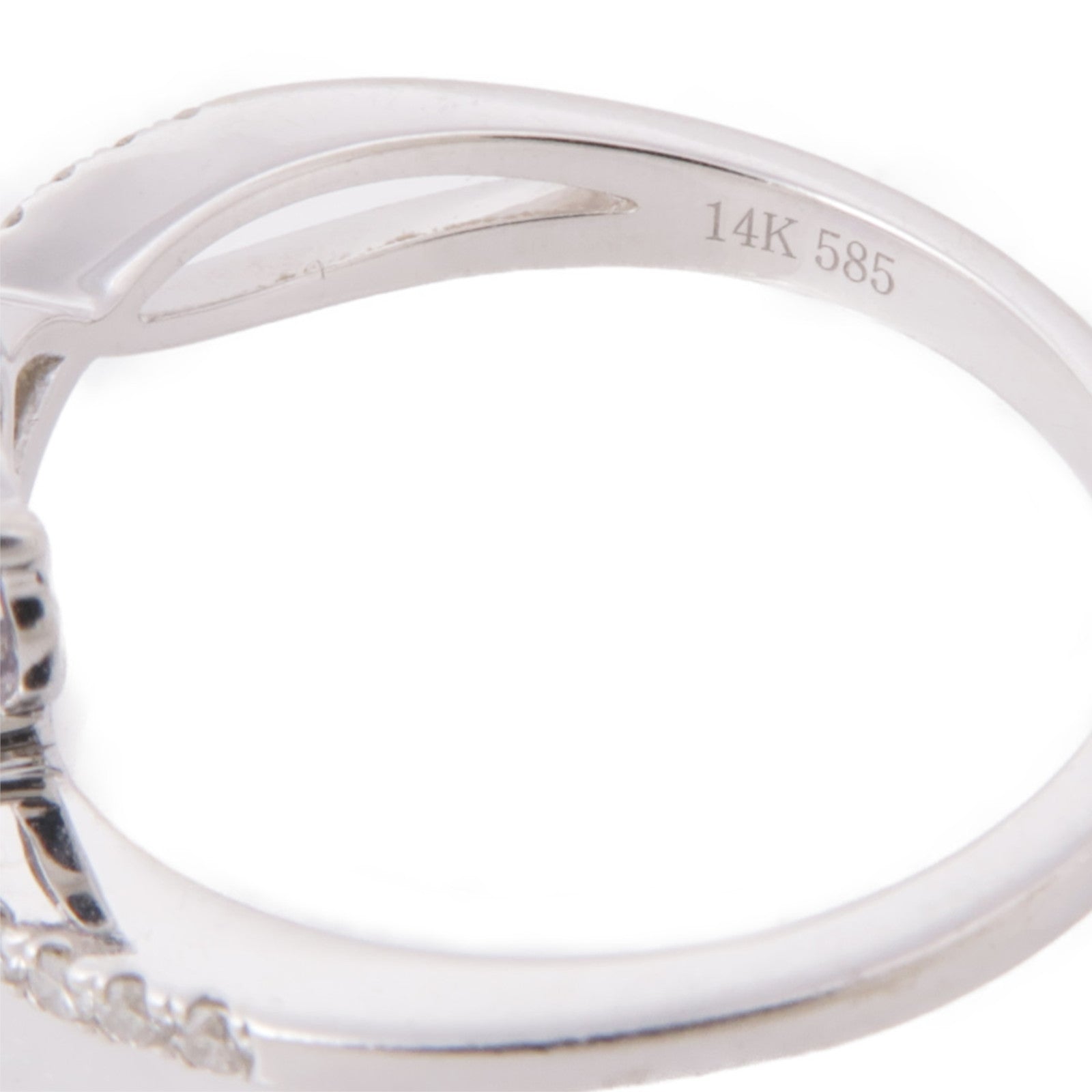 JEWELRY 14K白金Tanzanite/Diamond Ring坦桑石/鑽石戒指US#6.75