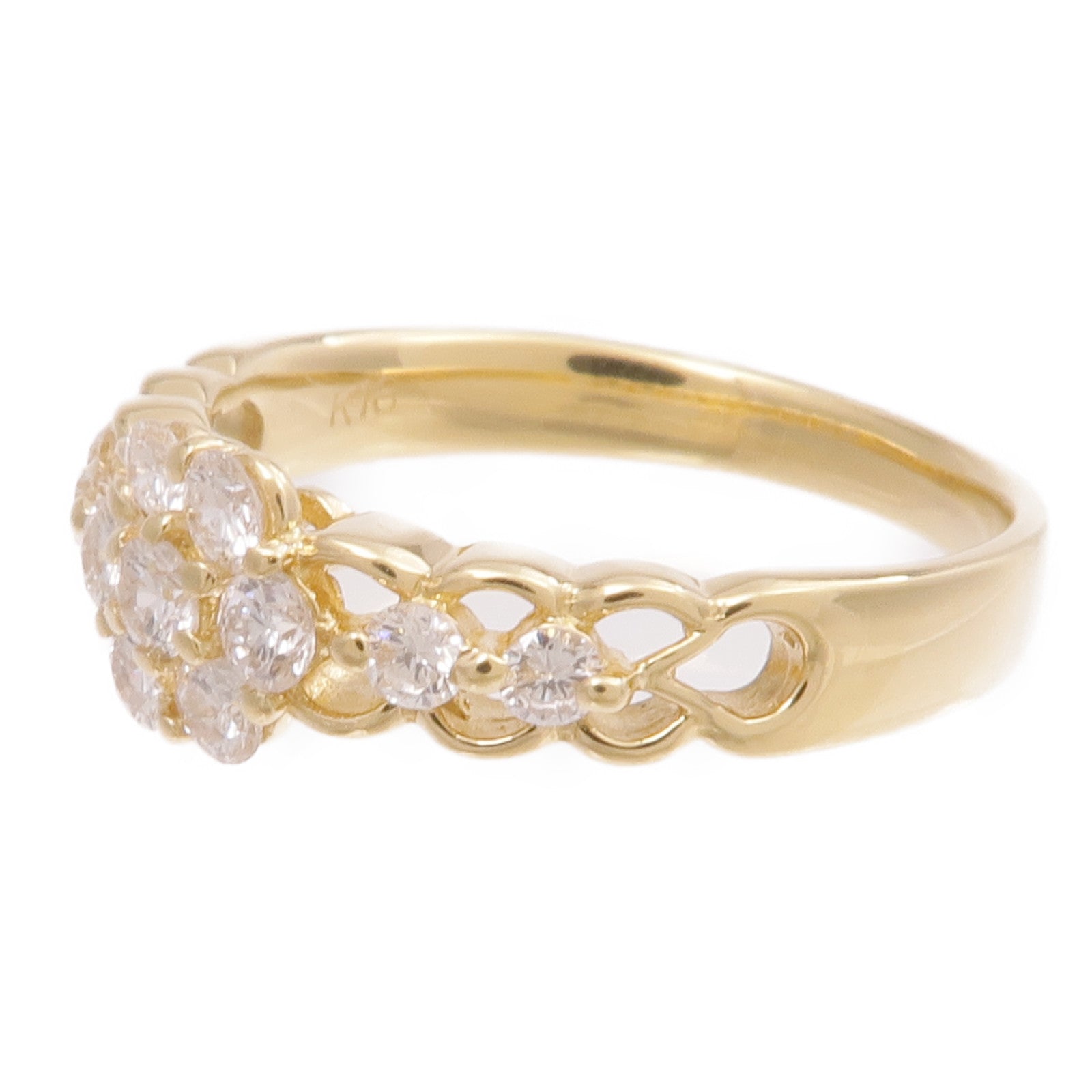 JEWELRY 【激減優惠】18K黃金Diamond Ring鑽石戒指US#6.75
