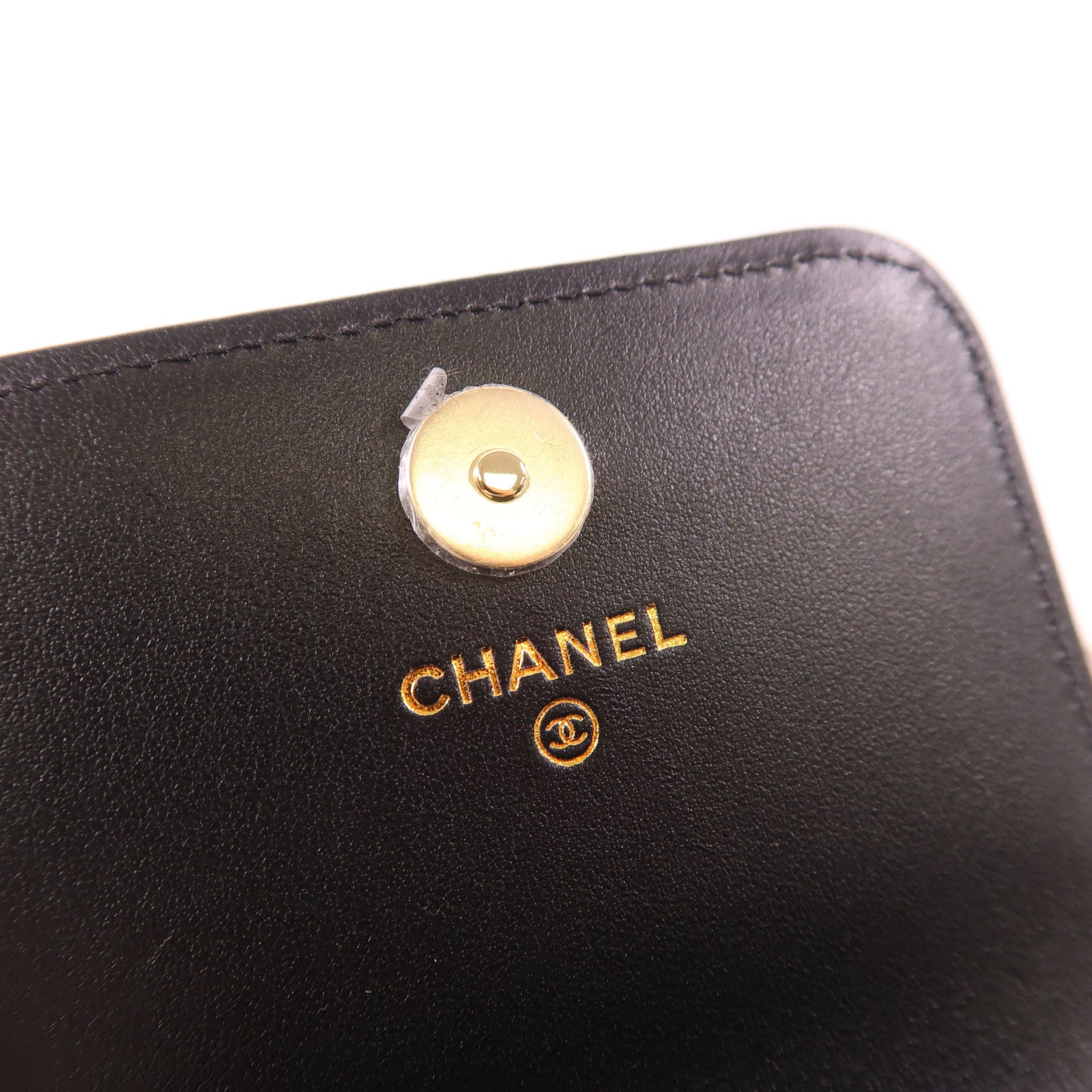 CHANEL CC GHW Boy Chain Shoulder Bag Calfskin Leather Black