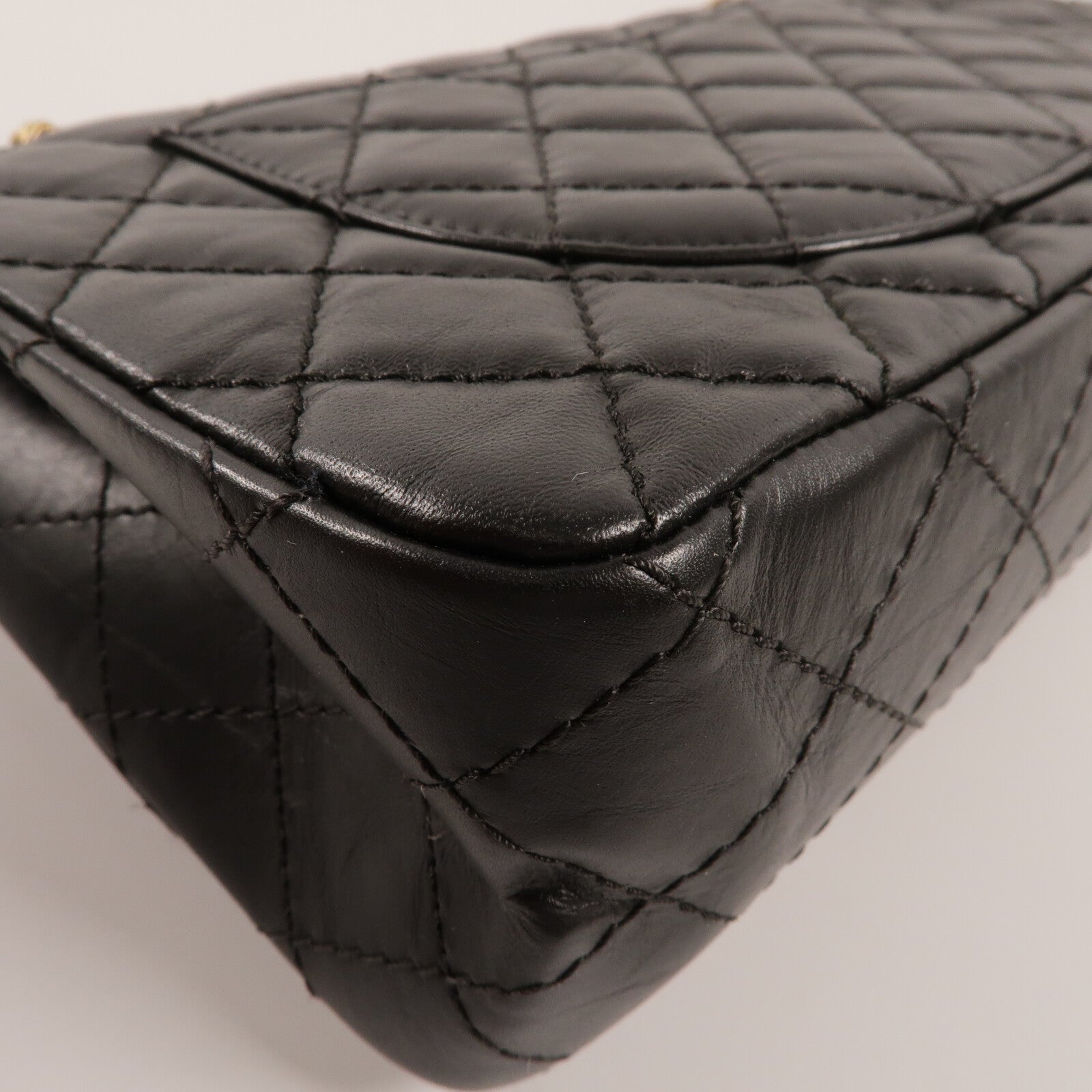 CHANEL 牛皮皮革2.55 Small鏈帶手挽肩背兩用袋