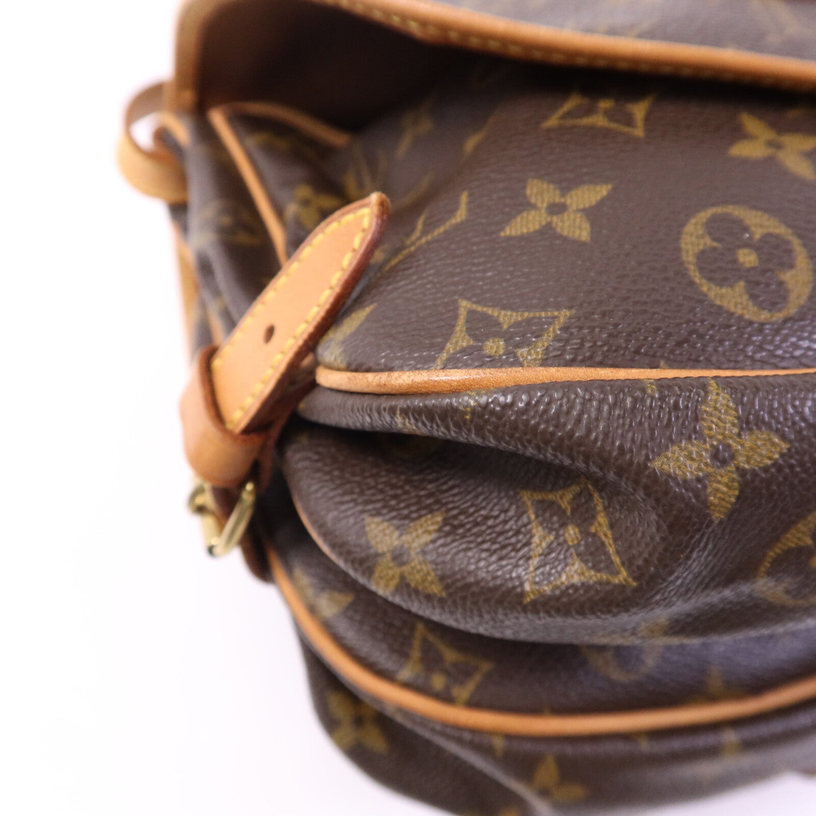 LOUIS VUITTON Monogram Saumur 30金扣肩背袋