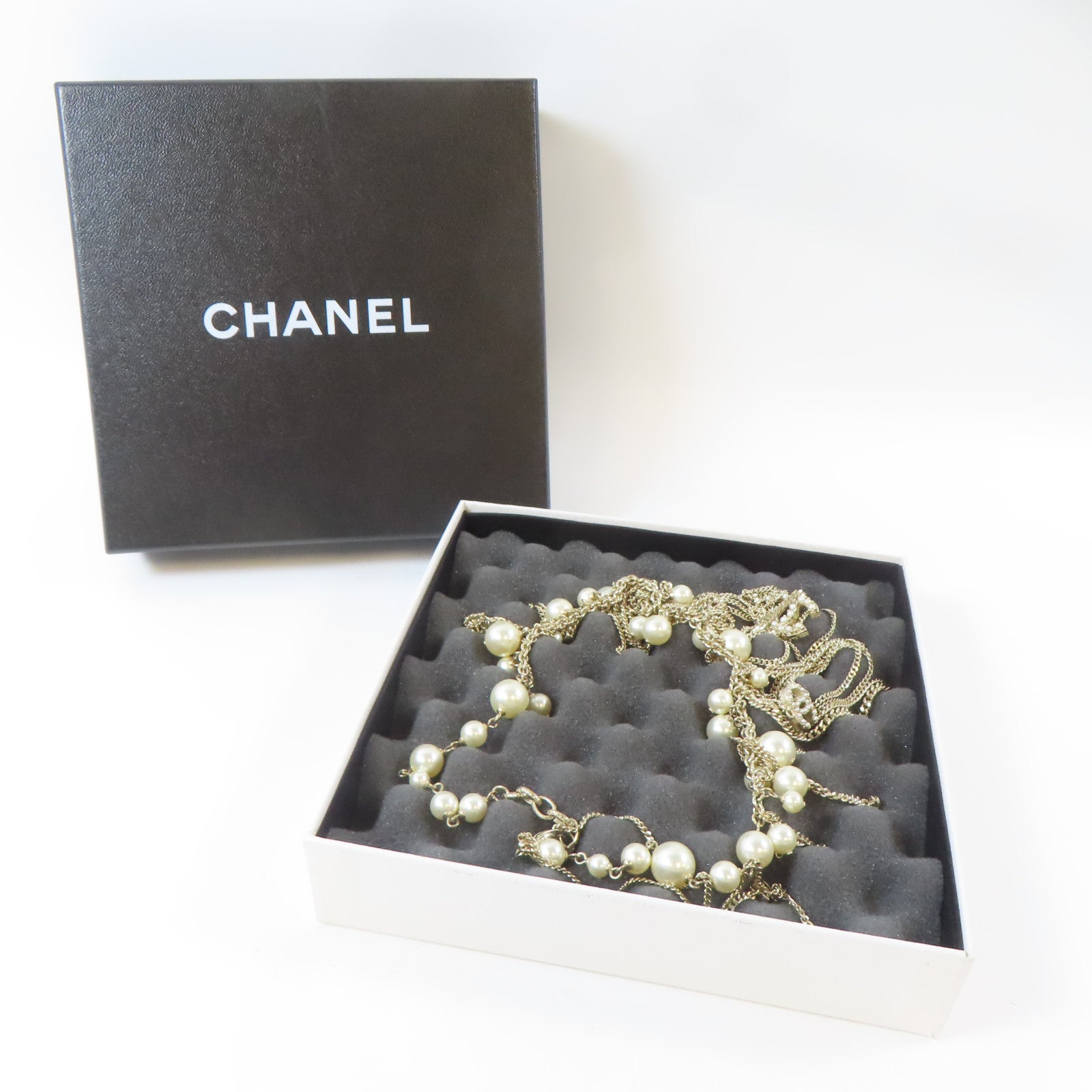 CHANEL 金屬Necklace項鍊金色#40cm