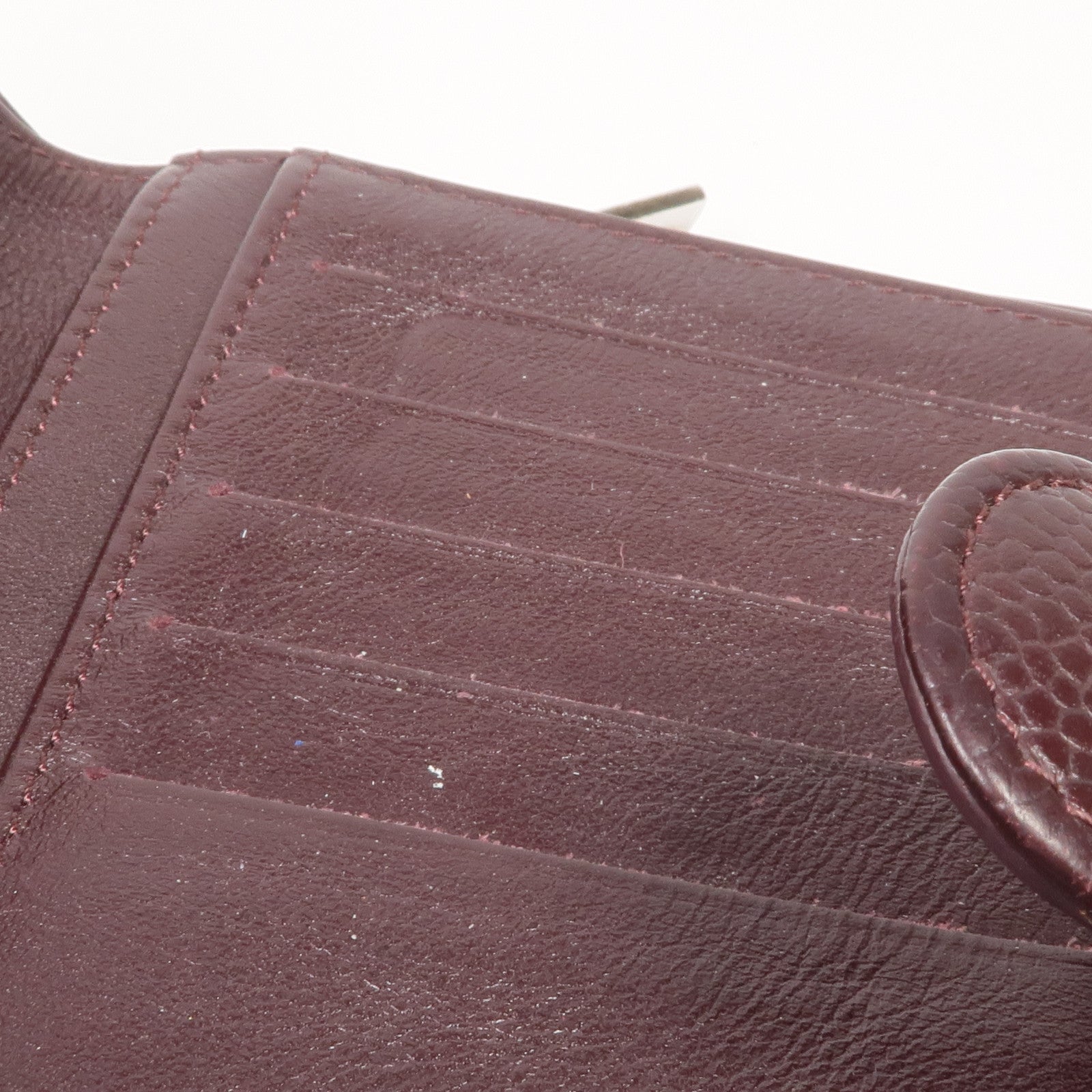 CHANEL 牛皮皮革Wallet銀扣錢包