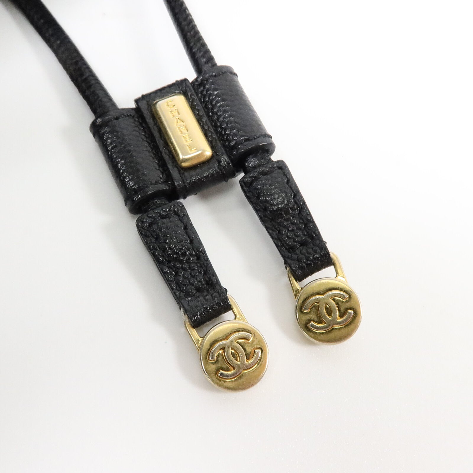 CHANEL 牛皮皮革Drawstring Bucket鏈帶肩背袋