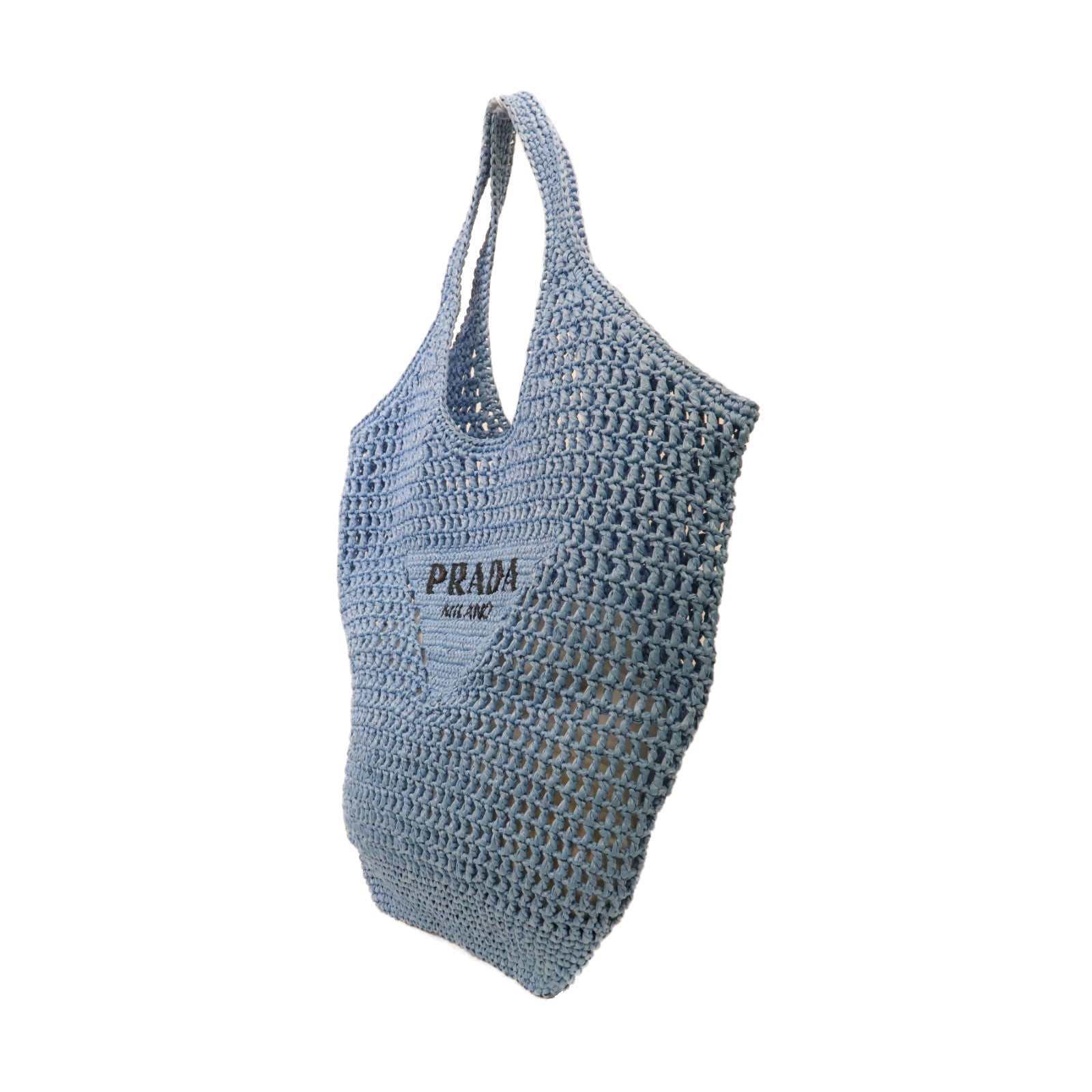 PRADA 酒椰Tote Bag手挽袋藍色