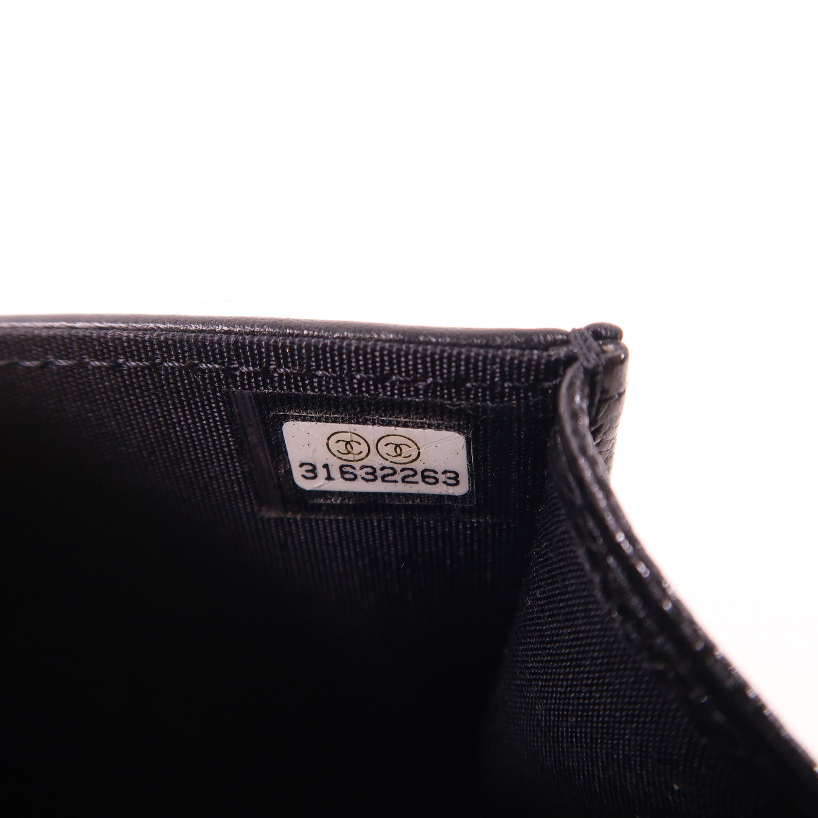 CHANEL CC GHW Boy Chain Shoulder Bag Calfskin Leather Black