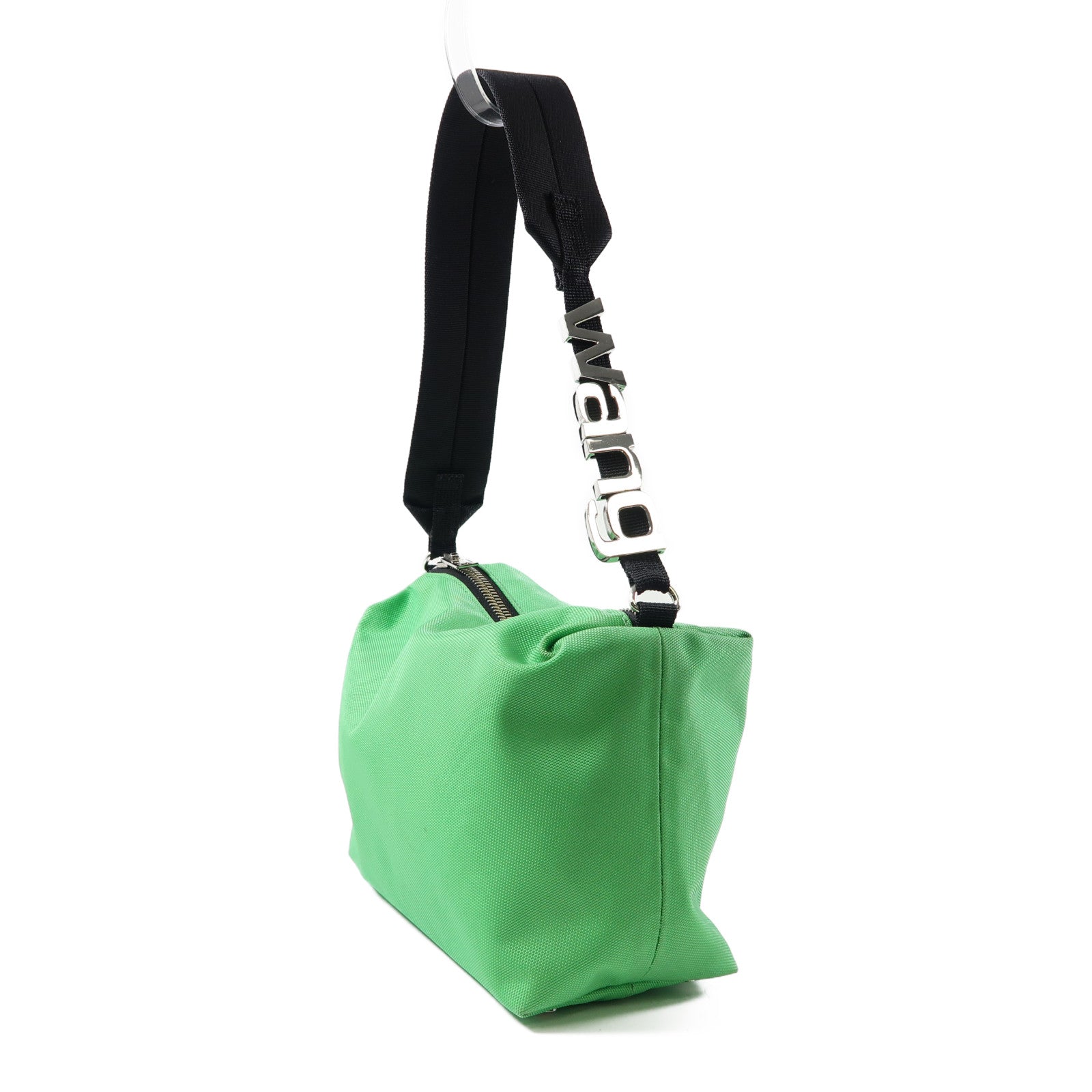 Alexander Wang 尼龍Alexander Wang銀扣肩背袋綠色