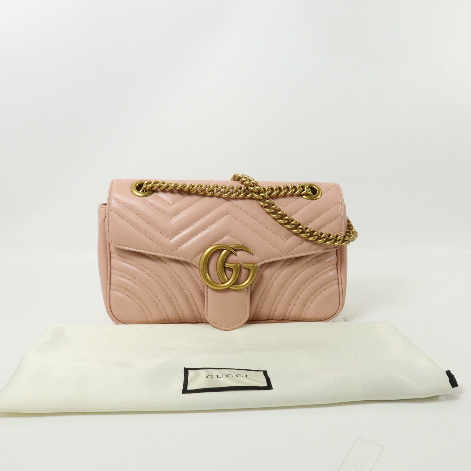 GUCCI GG Marmont Shoulder Bag鏈帶肩背袋