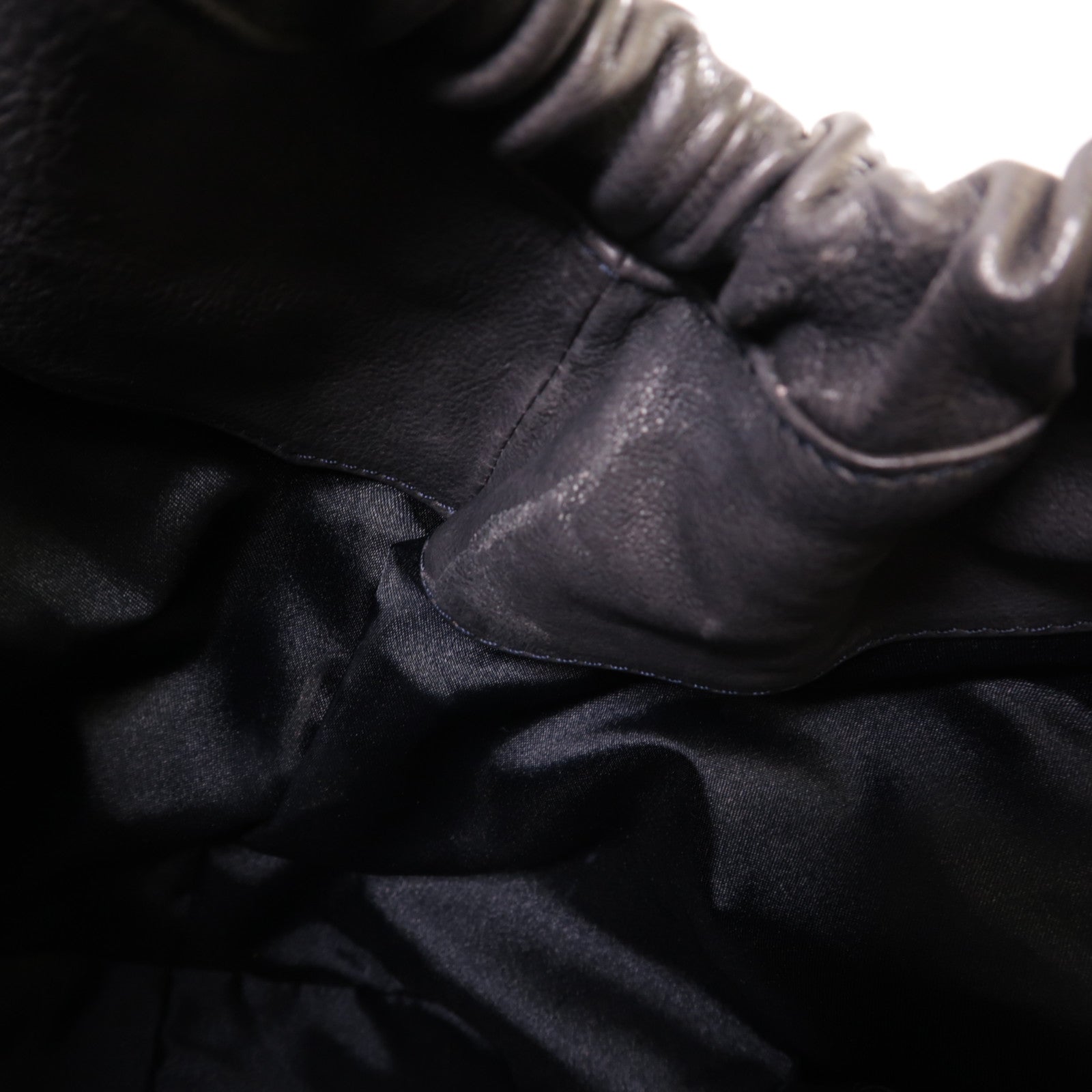 CHANEL CC SHW Chain Shoulder Bag Calfskin Leather Black