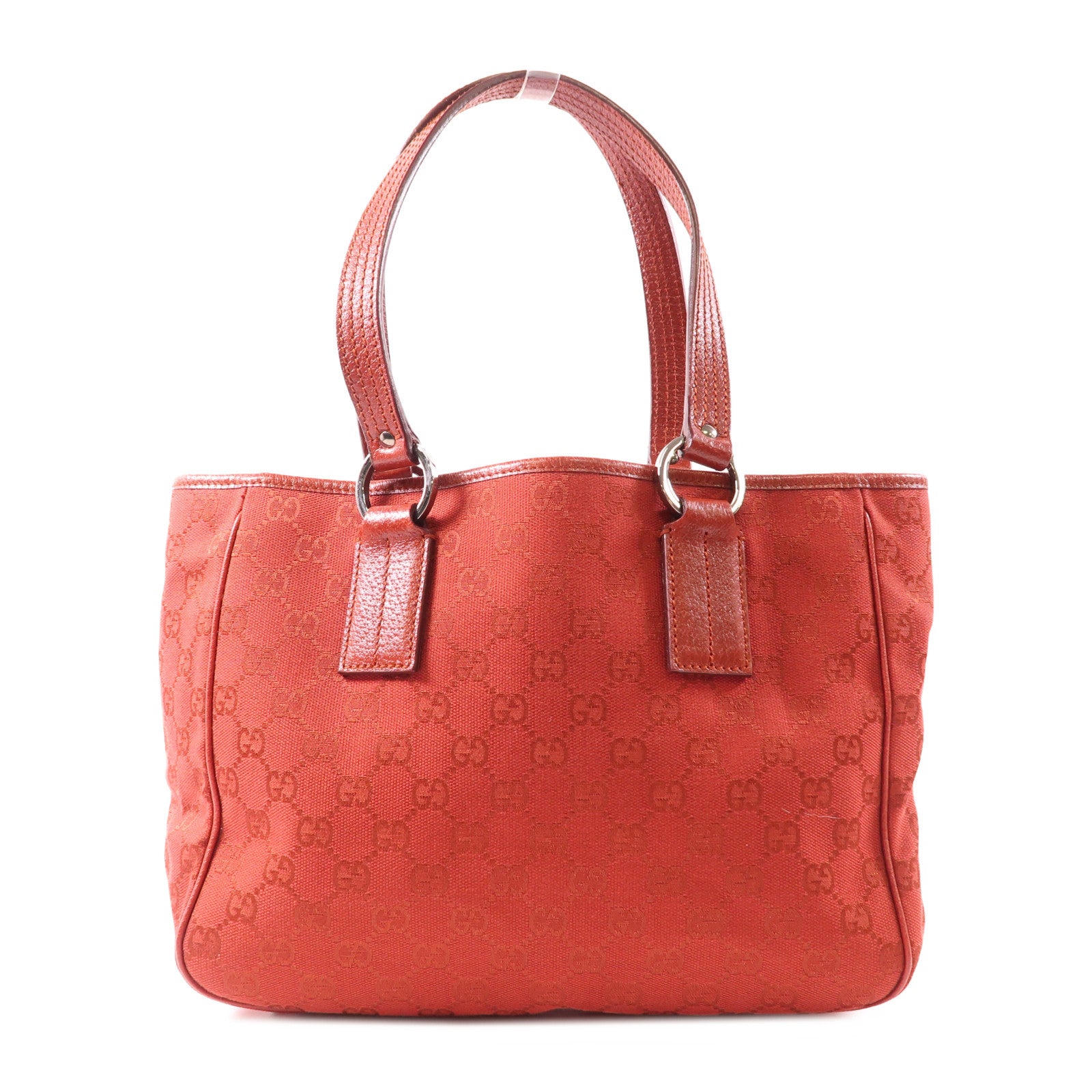 GUCCI 帆布Tote Bag銀扣手挽袋
