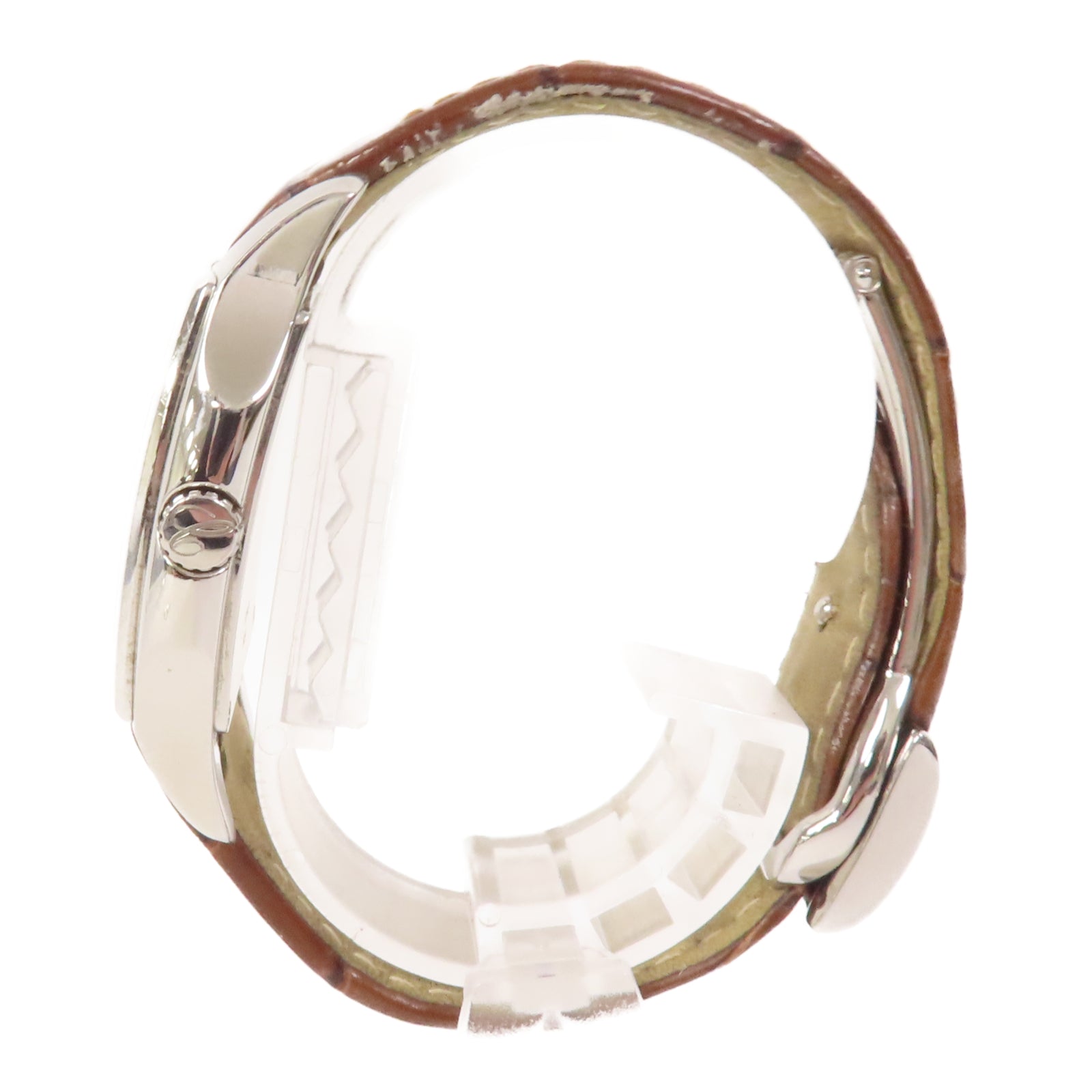 Chopard Two O Ten皮革/不鏽鋼手錶石英機芯啡色