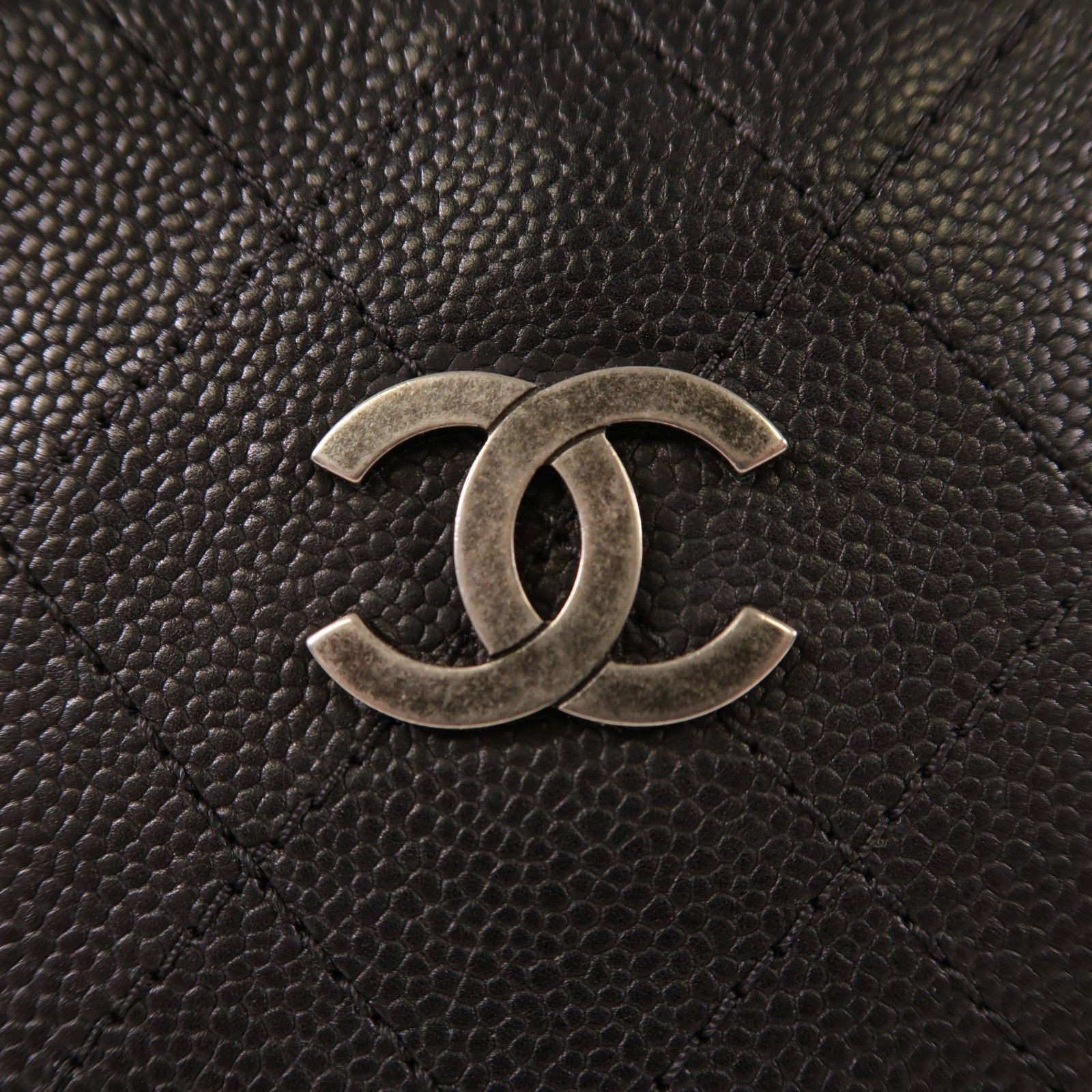 CHANEL 牛皮皮革2 Way Bag鏈帶手挽肩背兩用袋