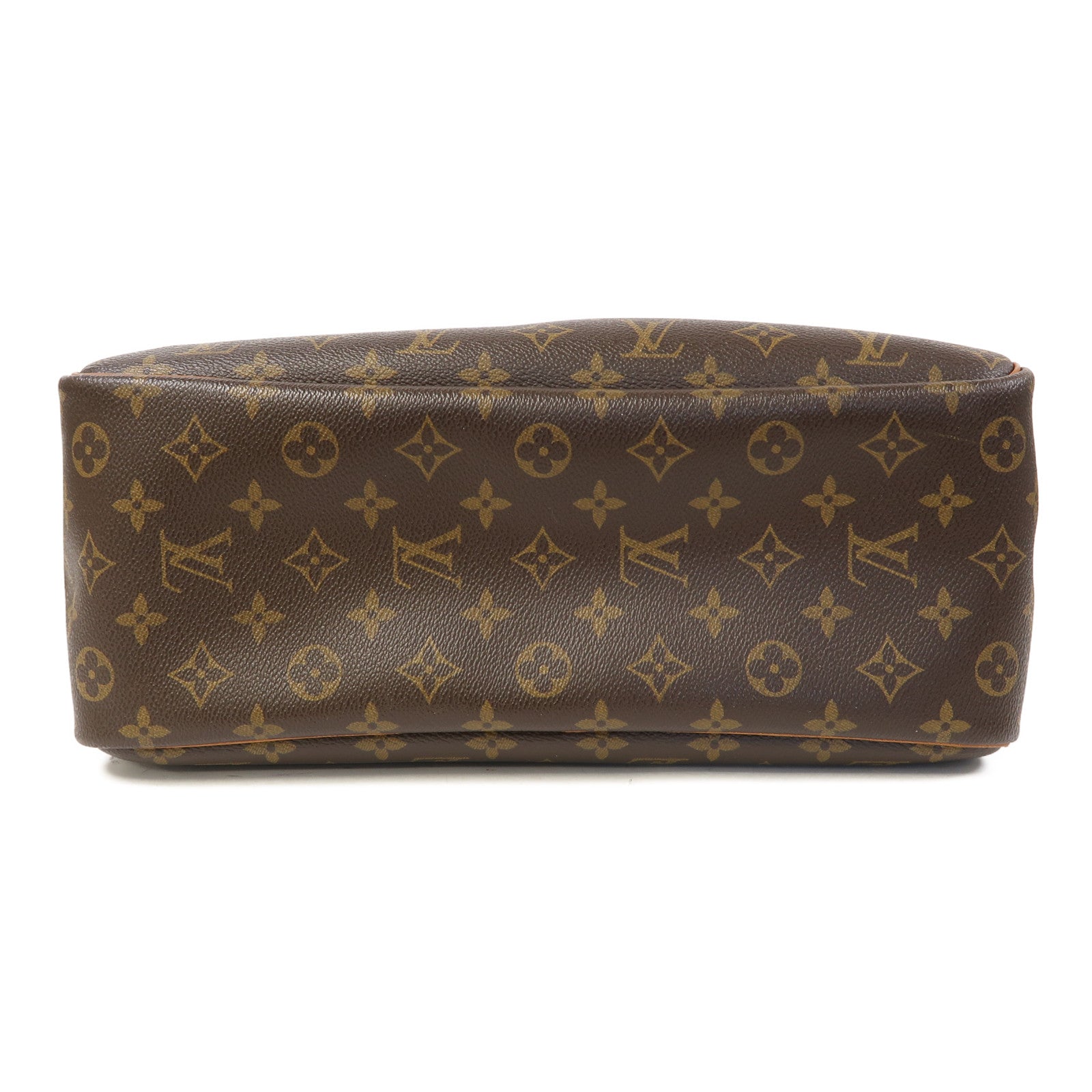 LOUIS VUITTON 【激減優惠】Monogram Deauville金扣手挽袋啡色