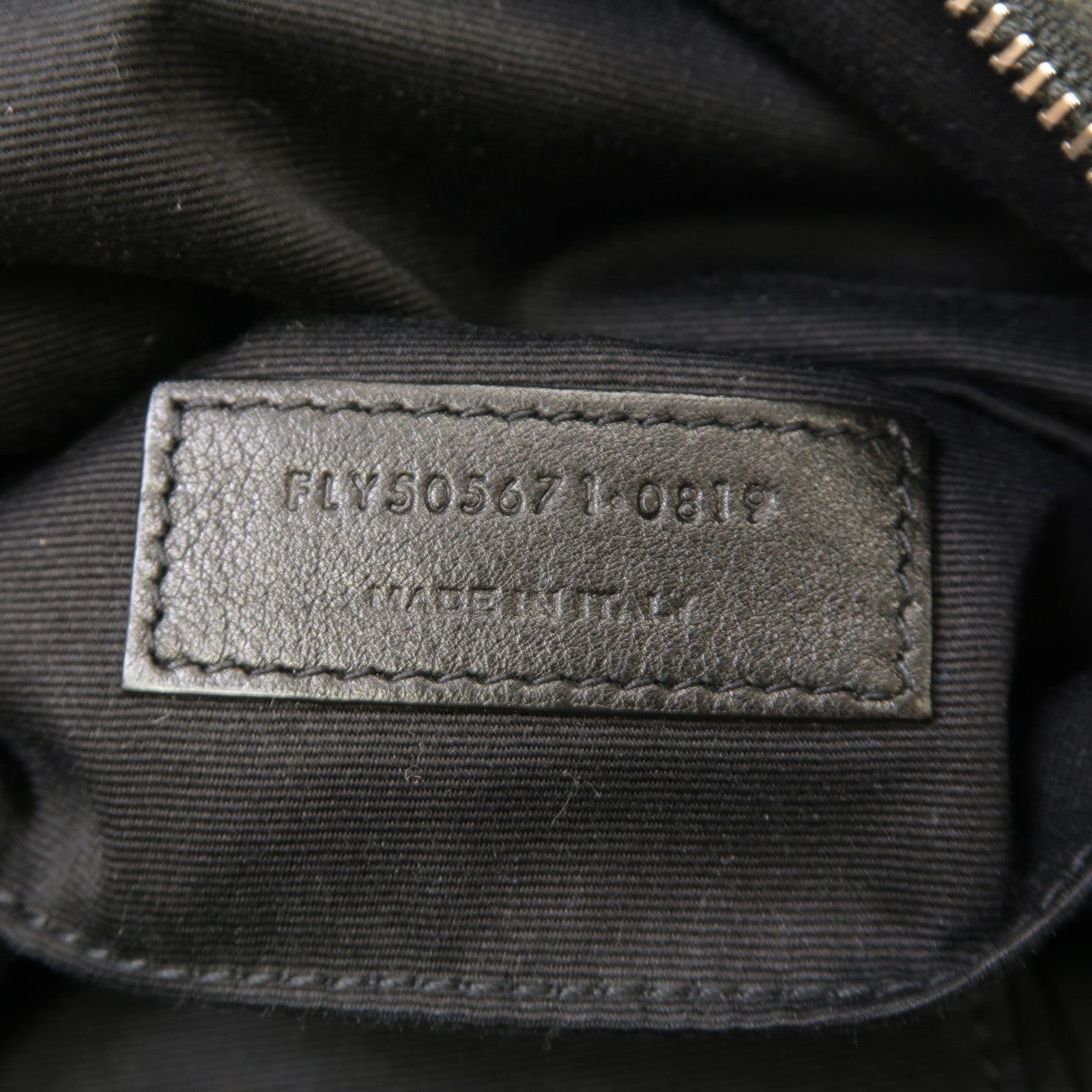 SAINT LAURENT 牛皮皮革Waist Bag銀扣腰包黑色