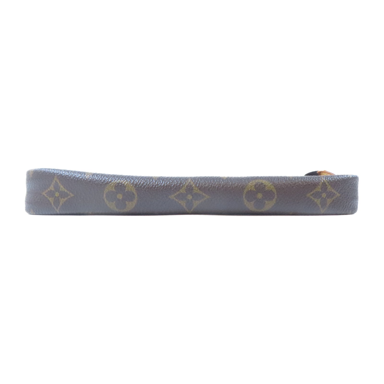 LOUIS VUITTON 【激減優惠】Monogram Pochette Accessories金扣手挽袋啡色
