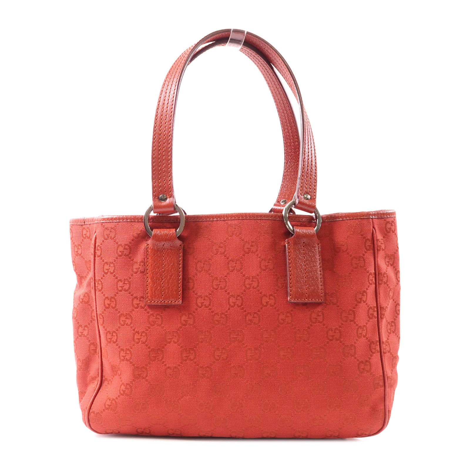 GUCCI 帆布Tote Bag銀扣手挽袋