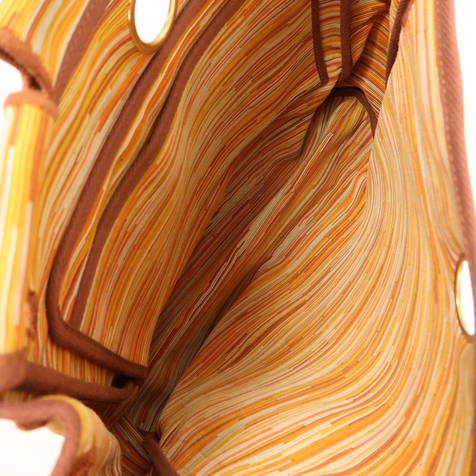 HERMES 帆布Herbag PM金扣手挽肩背兩用袋啡色