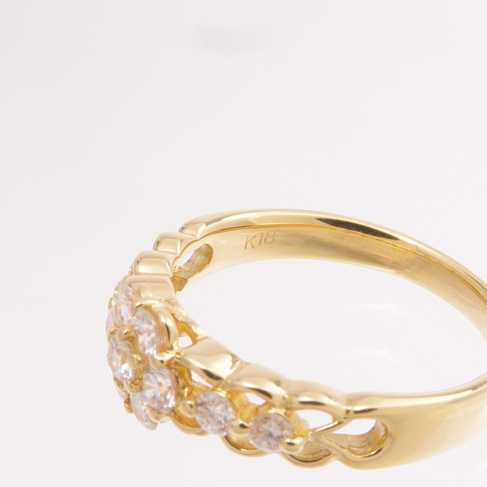 JEWELRY 【激減優惠】18K黃金Diamond Ring鑽石戒指US#6.75