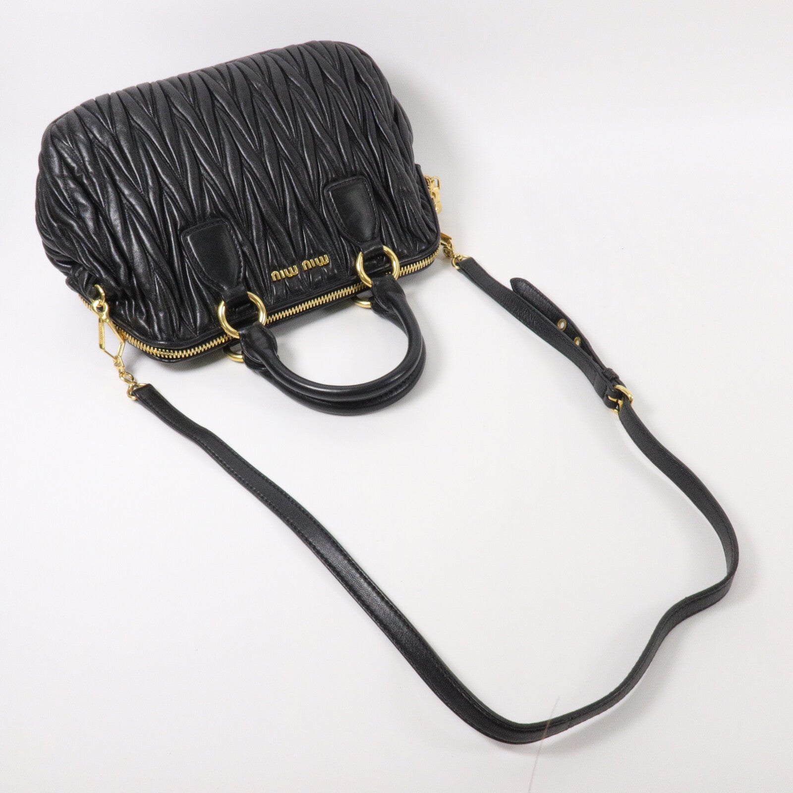 Miu Miu 羊皮皮革2 Way Bag手挽肩背兩用袋