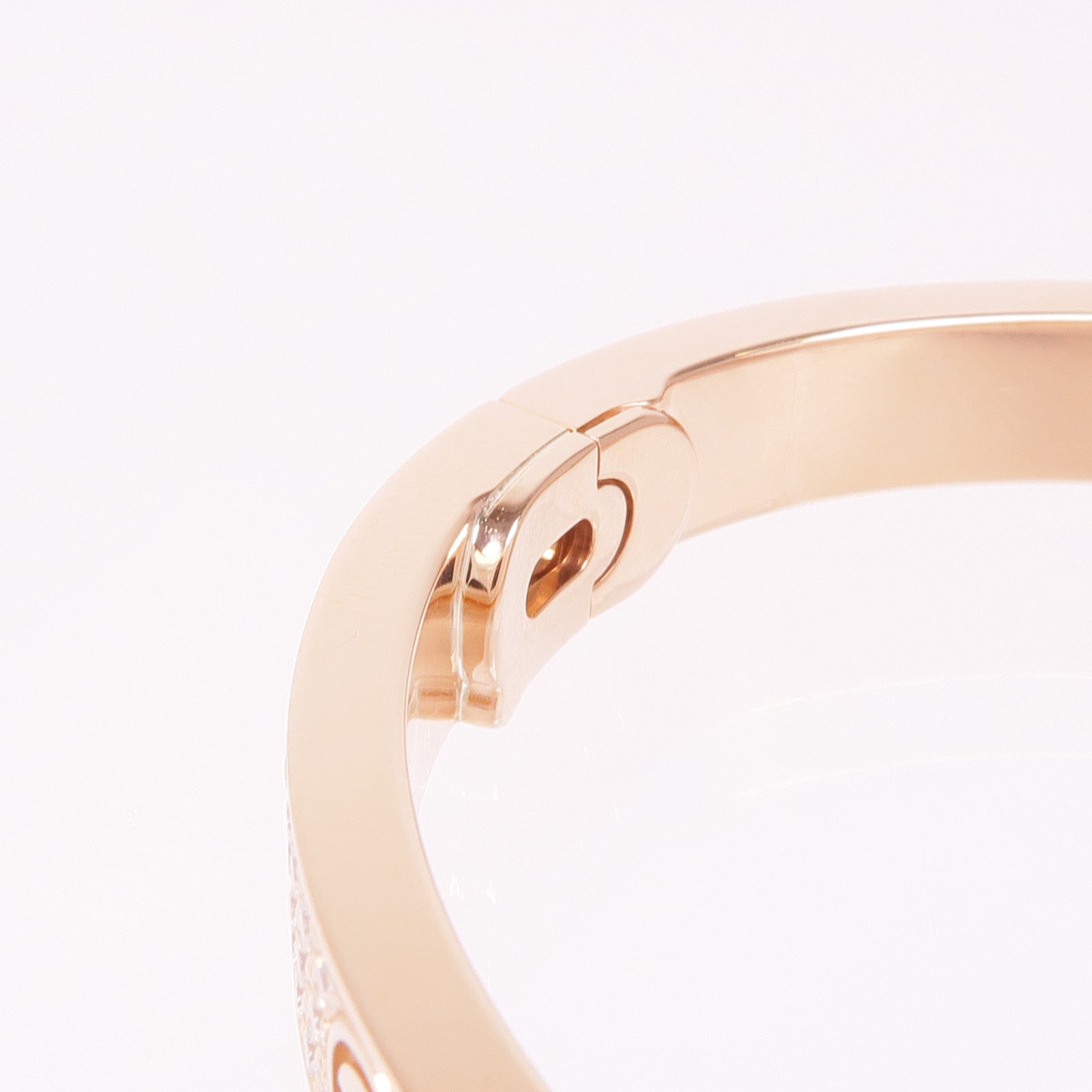 CARTIER 18K玫瑰金Love Bangle Full Diamond鑽石手鐲Cartier#17