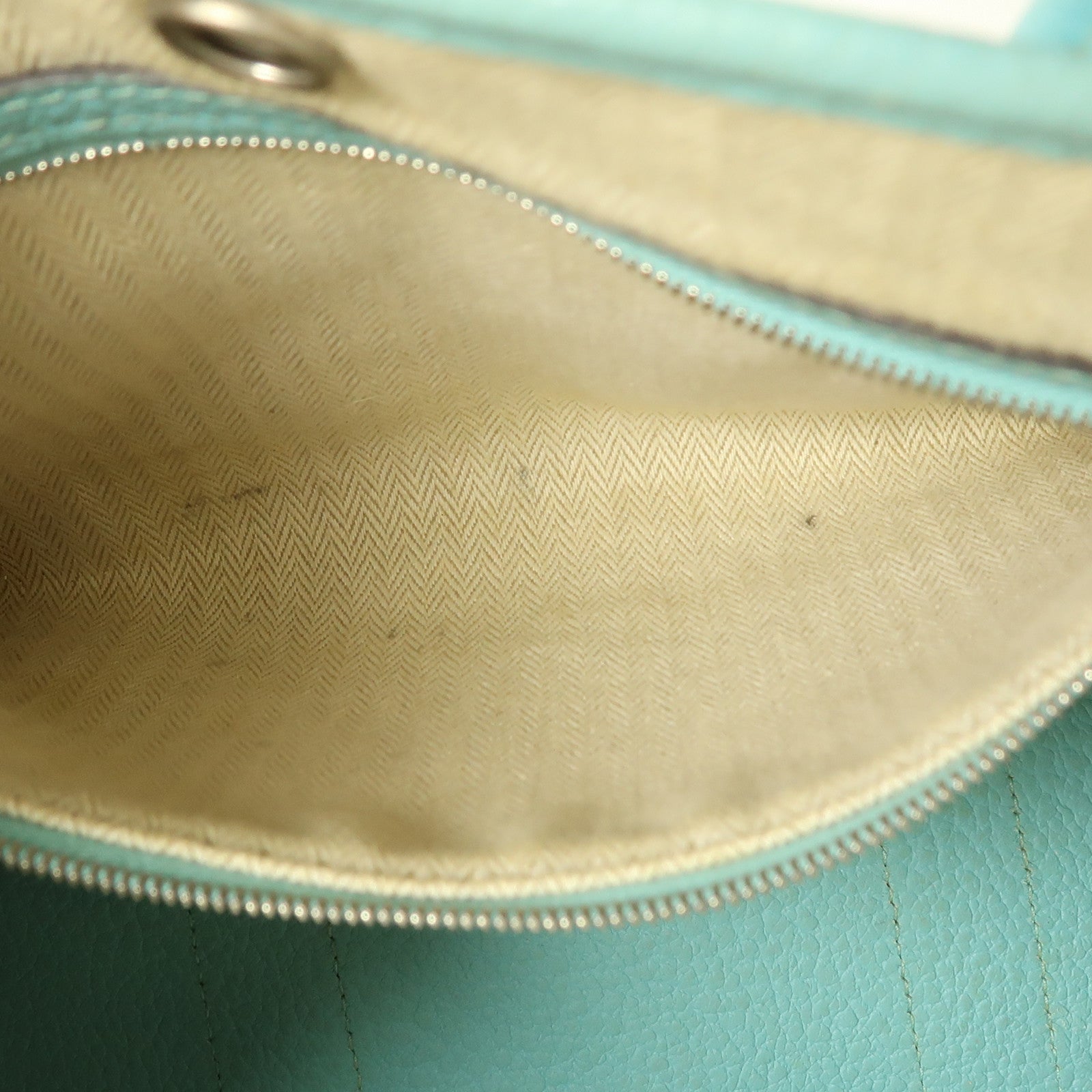 HERMES Country皮革Garden Party TPM銀扣手挽袋3P Bleu Atoll