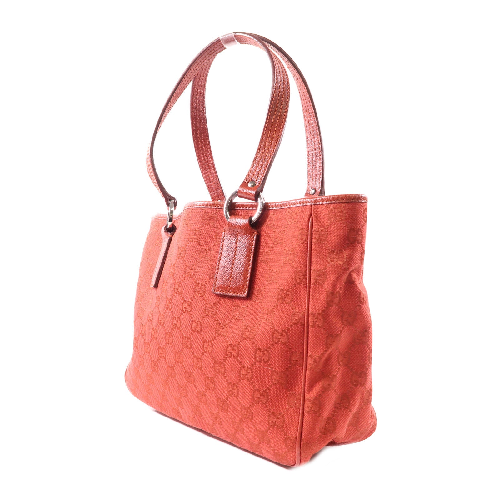 GUCCI 帆布Tote Bag銀扣手挽袋