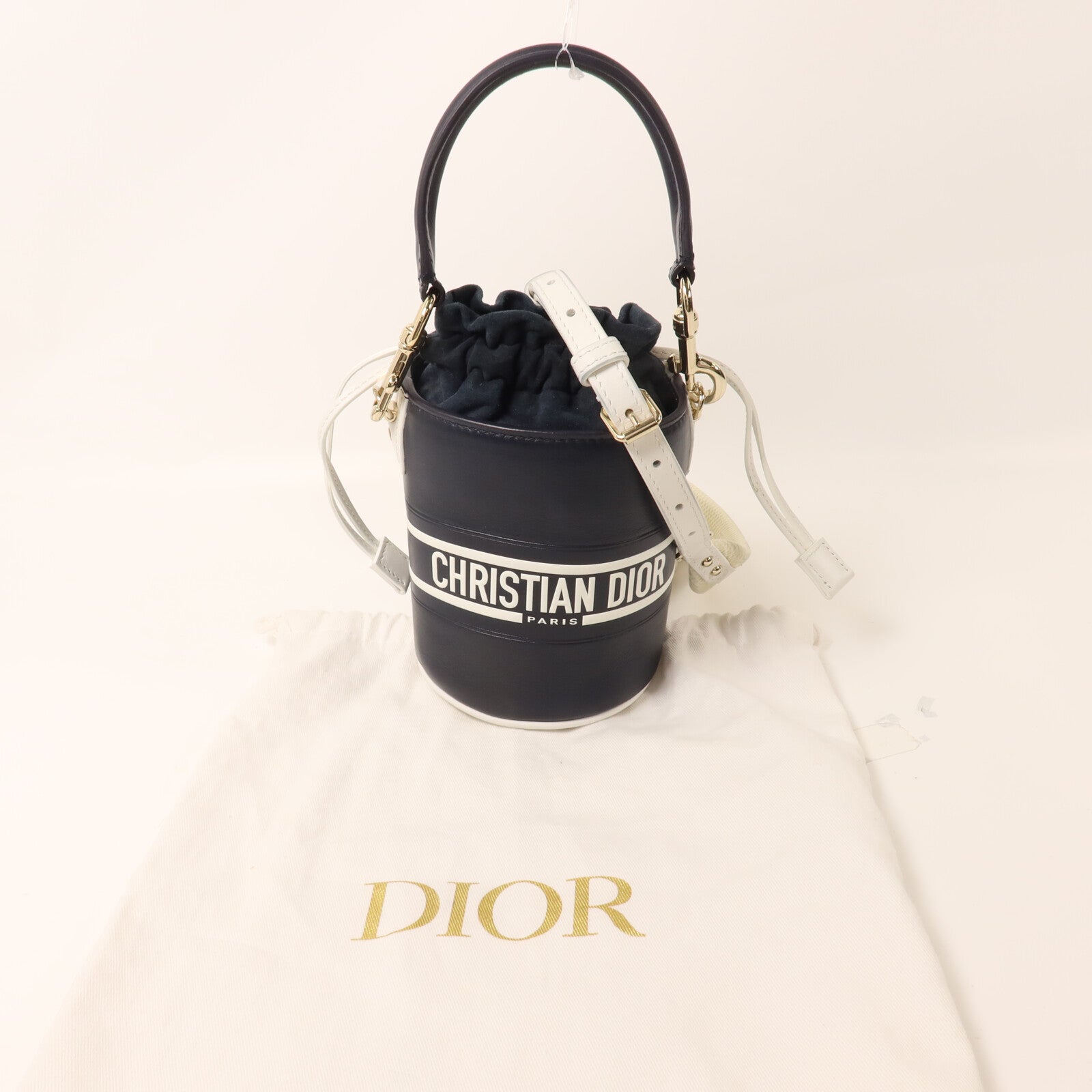 Dior 牛皮皮革Vibe Micro Bucket手挽肩背兩用袋