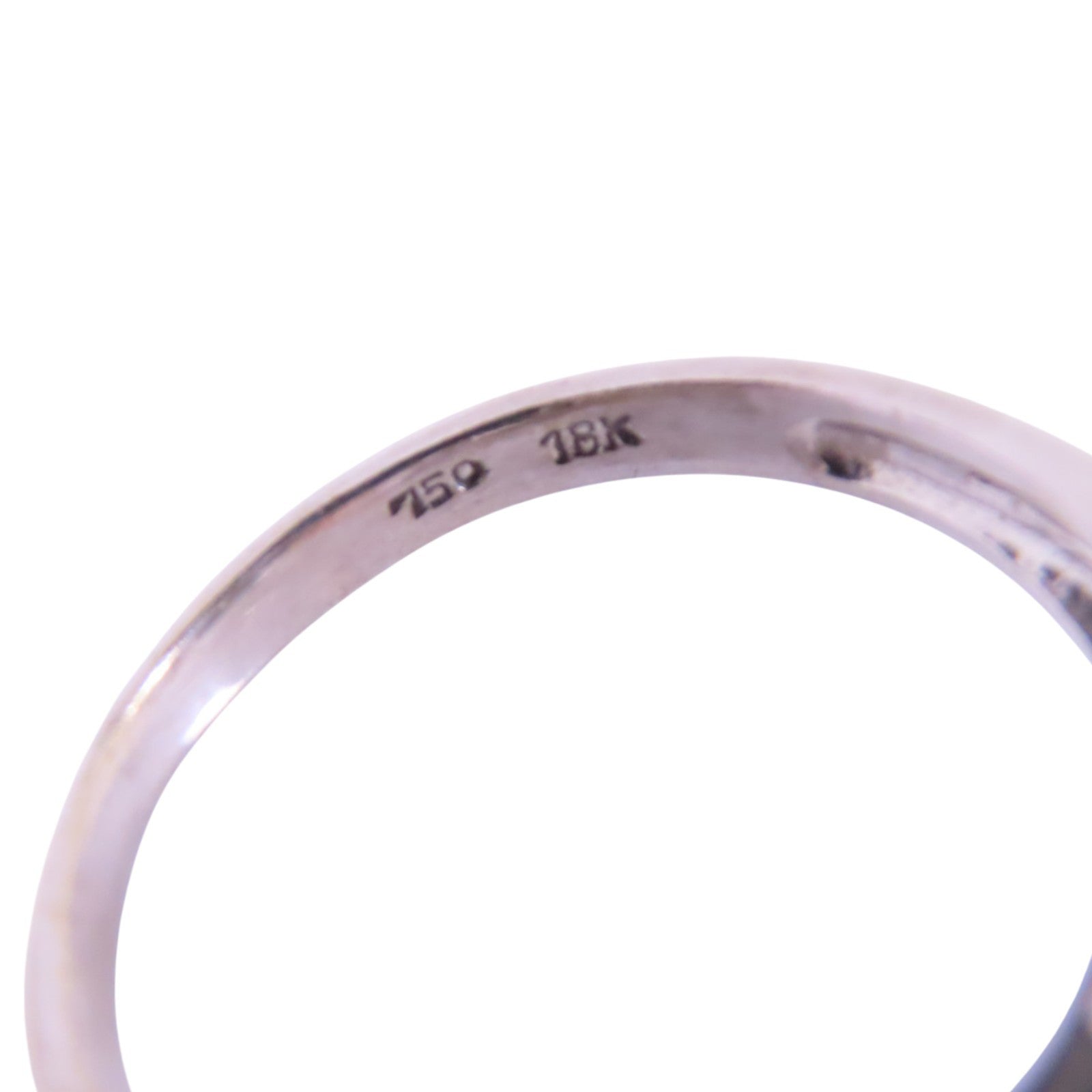 JEWELRY 18K白金/翡翠/鑽石Jade Diamond Ring戒指US#6.5