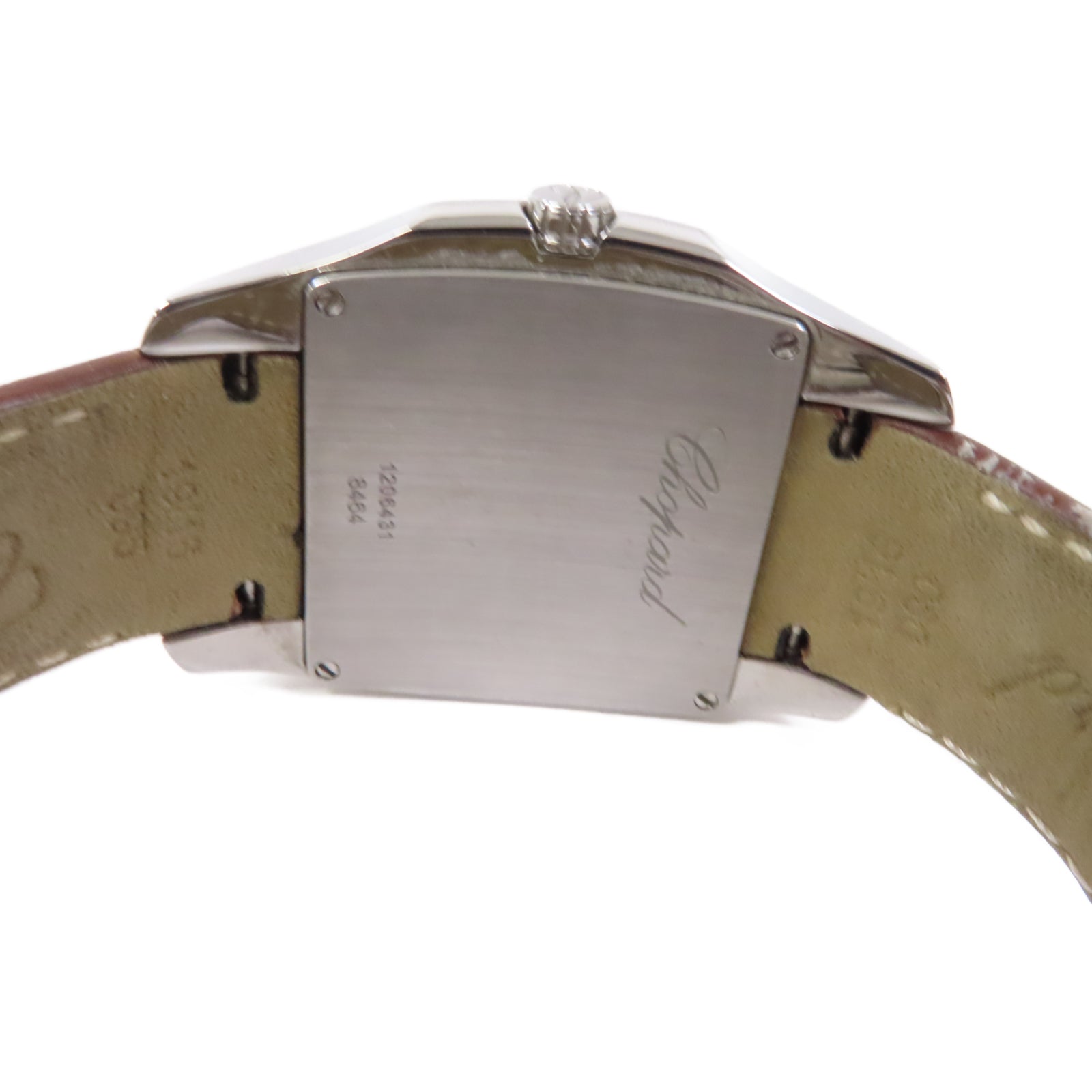 Chopard Two O Ten皮革/不鏽鋼手錶石英機芯啡色