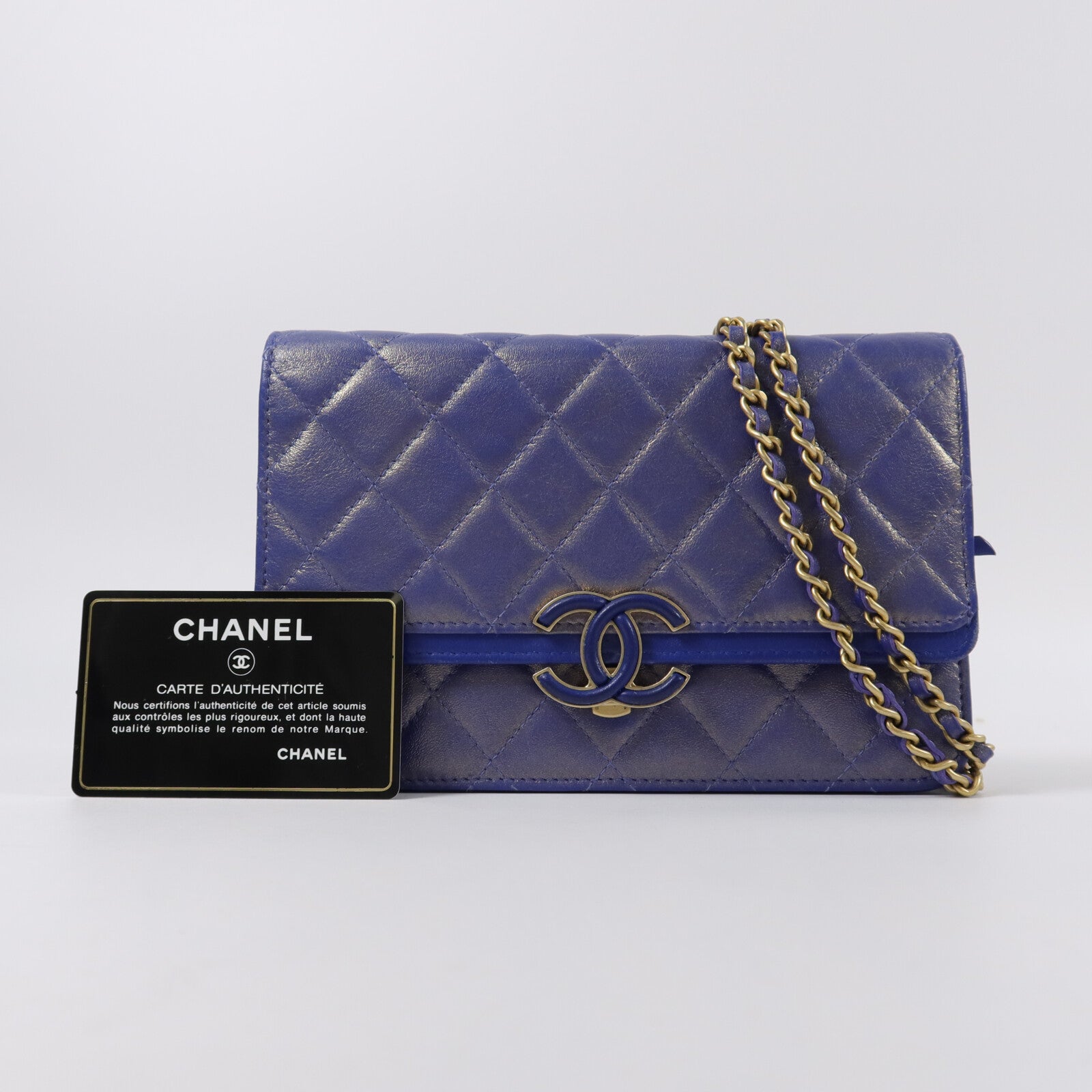 CHANEL 牛皮皮革CC Chic Wallet On Chain鏈帶肩背袋