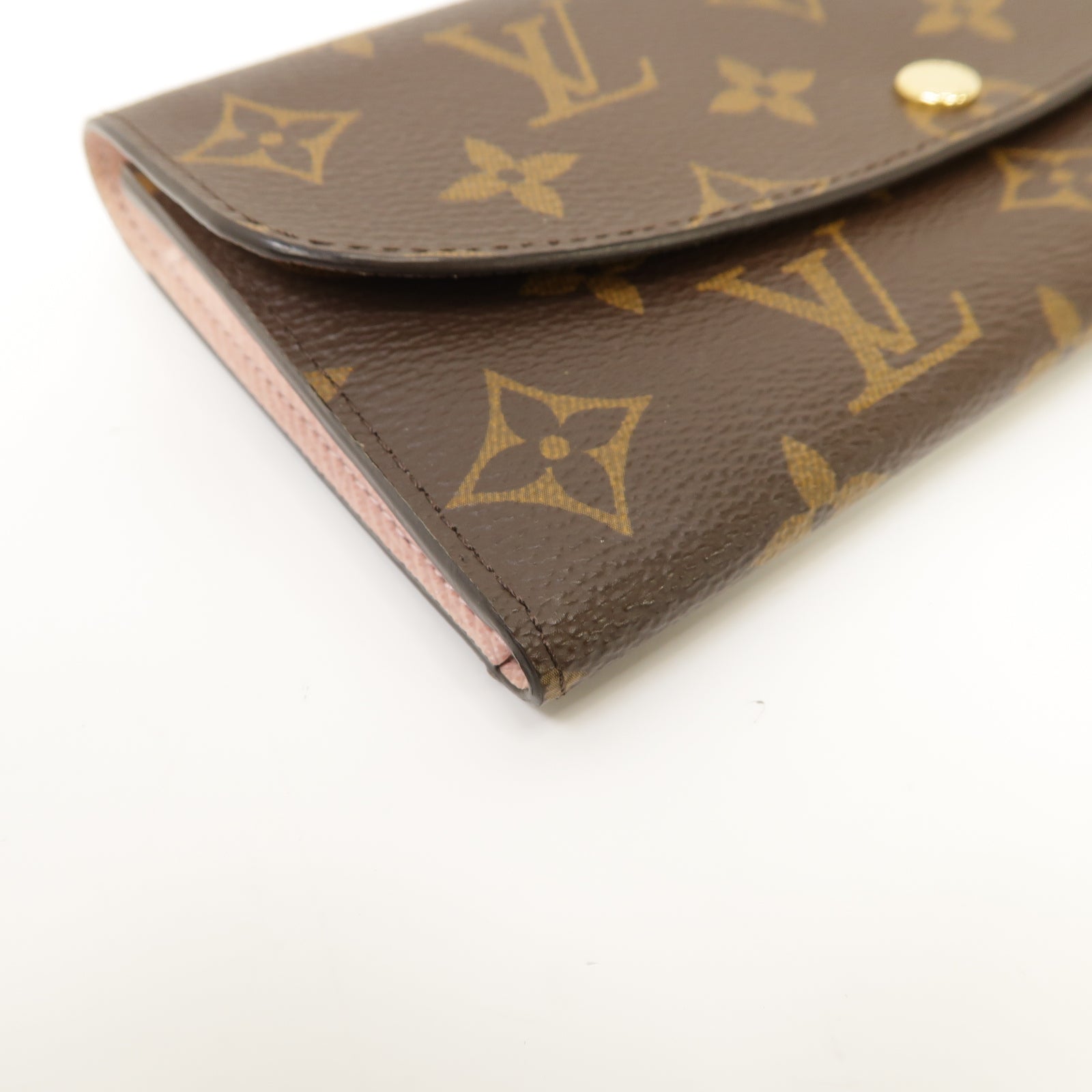 LOUIS VUITTON Monogram Emilie Wallet金扣長錢包啡色