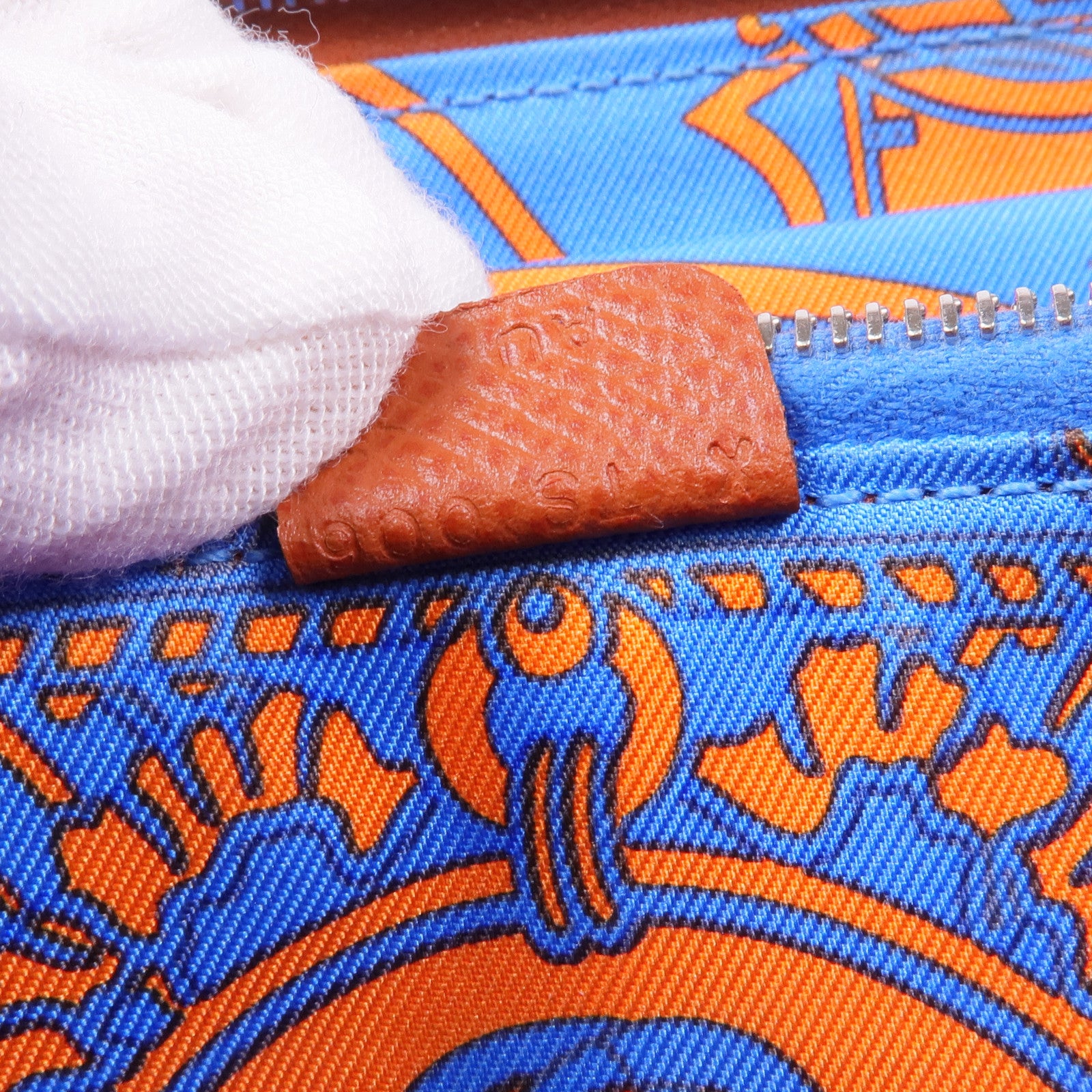 HERMES Epsom皮革Silk'In Wallet銀扣長錢包Brique