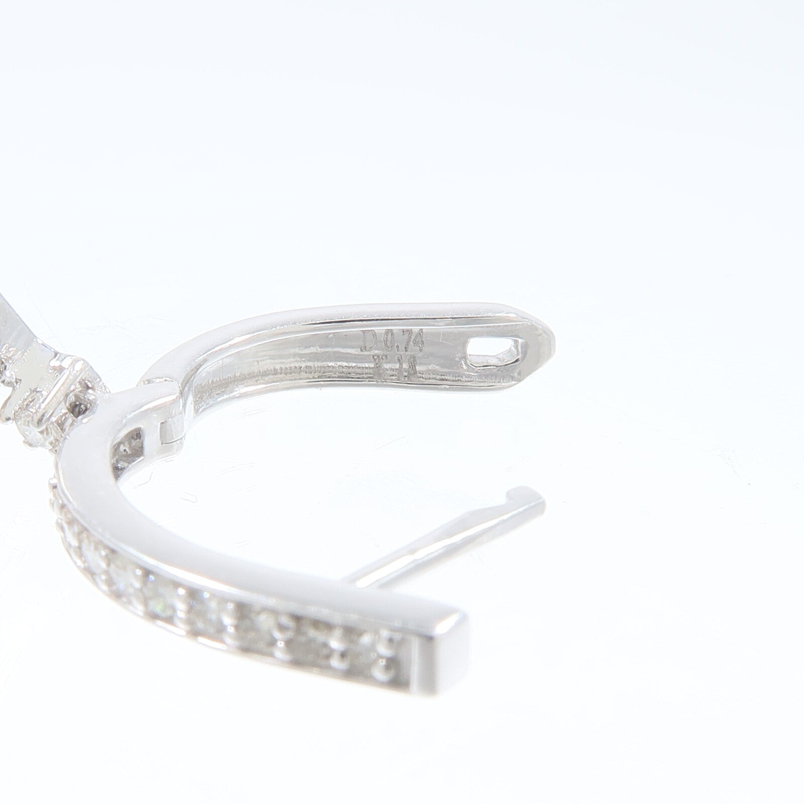 JEWELRY 18K白金Sapphire Diamond Earrings藍寶石/鑽石耳環
