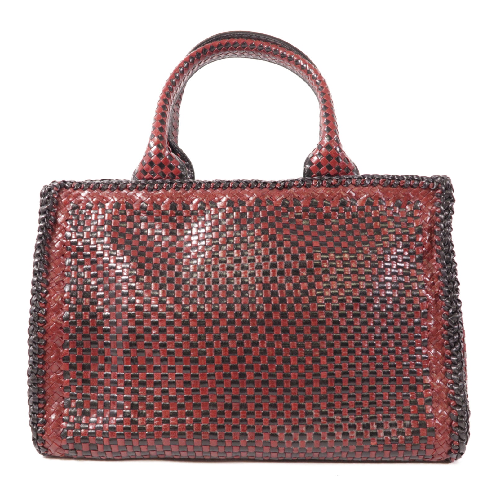 PRADA 牛皮皮革2 Way Bag金扣手挽肩背兩用袋