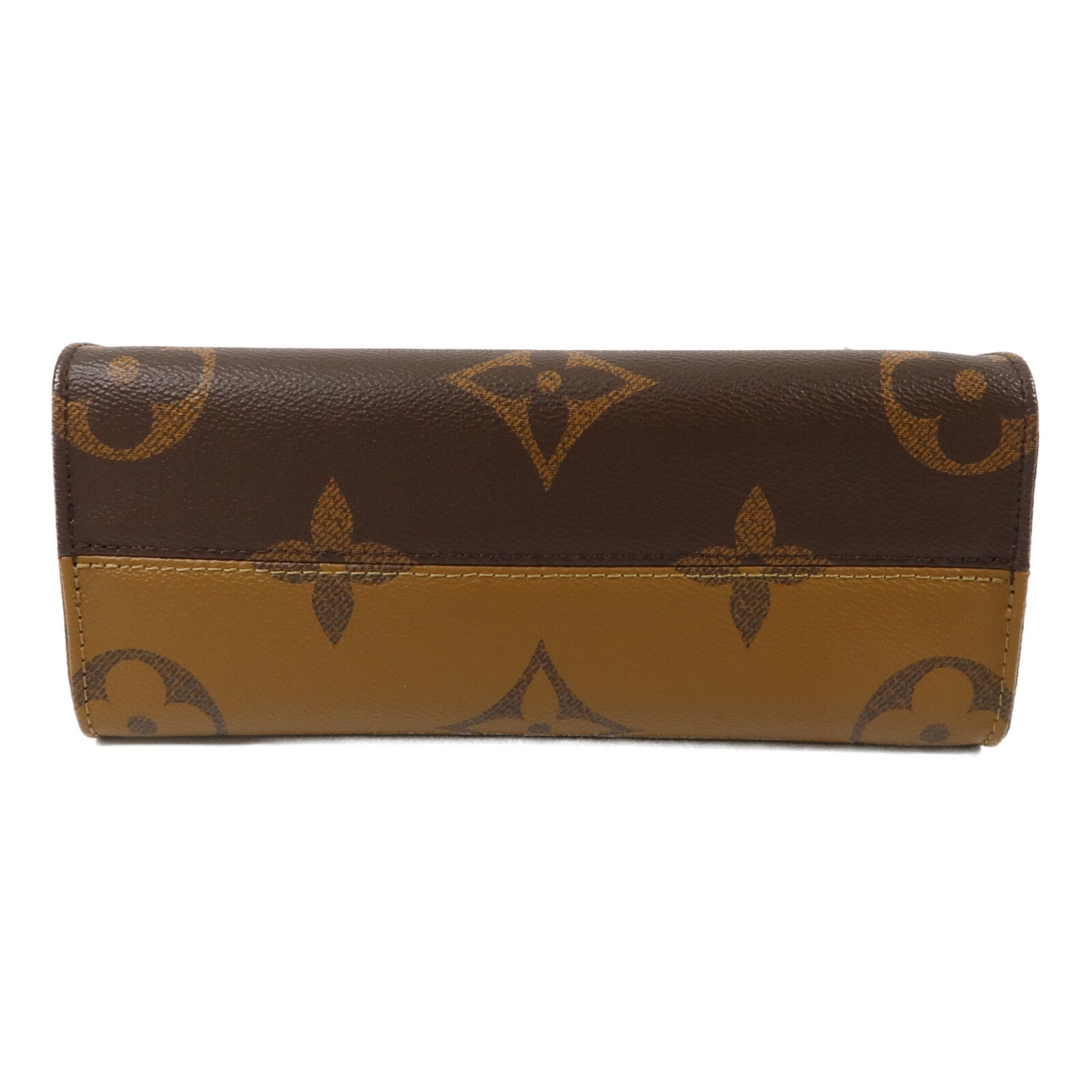 LOUIS VUITTON Monogram Giant OnTheGo PM金扣手挽肩背兩用袋棕色