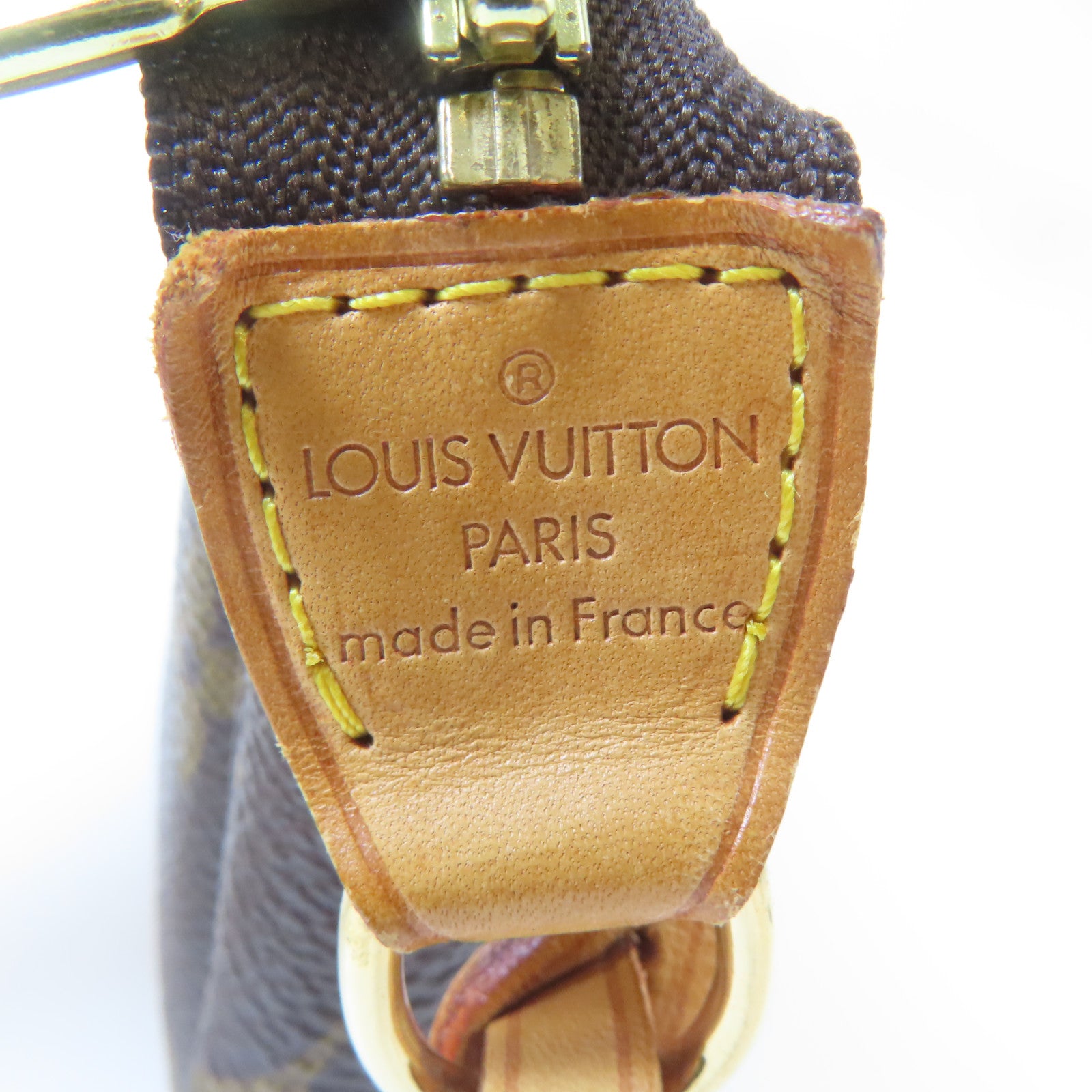 LOUIS VUITTON 【激減優惠】Monogram Pochette Accessories金扣手挽袋啡色