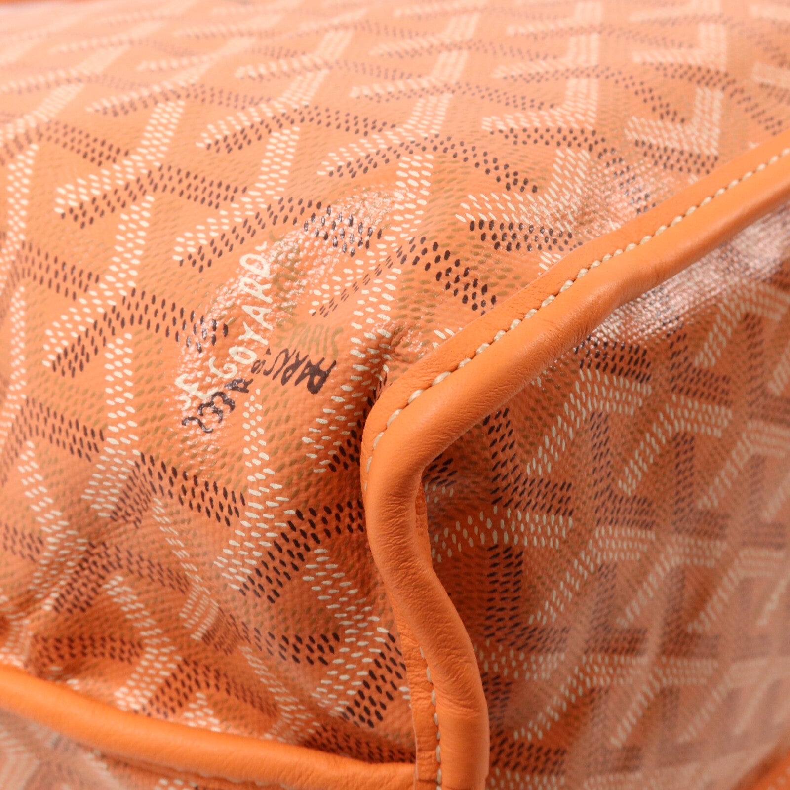 GOYARD 塗層帆布/牛皮皮革Anjou PM手挽袋