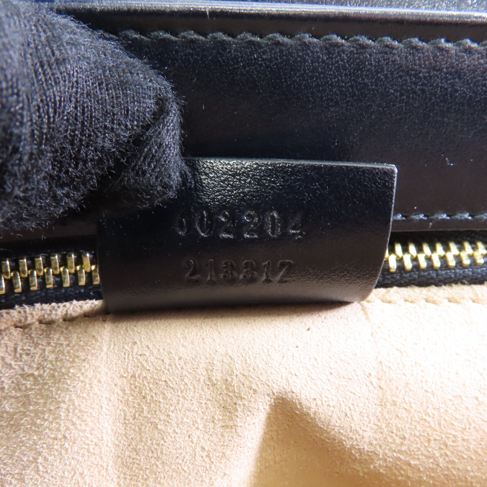 GUCCI 【激減優惠】牛皮皮革/絨面革Horsebit 1955金扣肩背袋深藍色