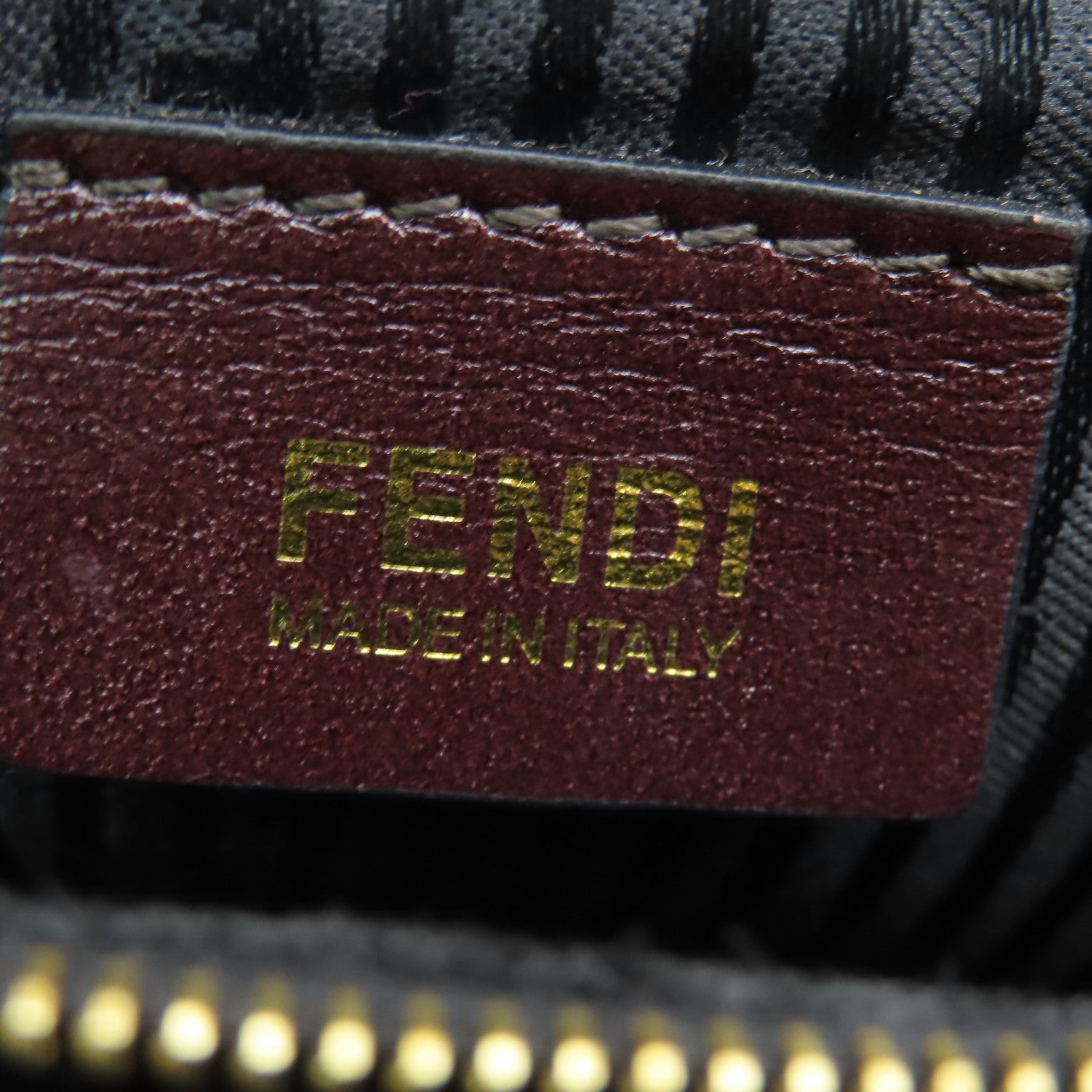 FENDI 【激減優惠】羊毛Handbag金扣手挽袋紫色