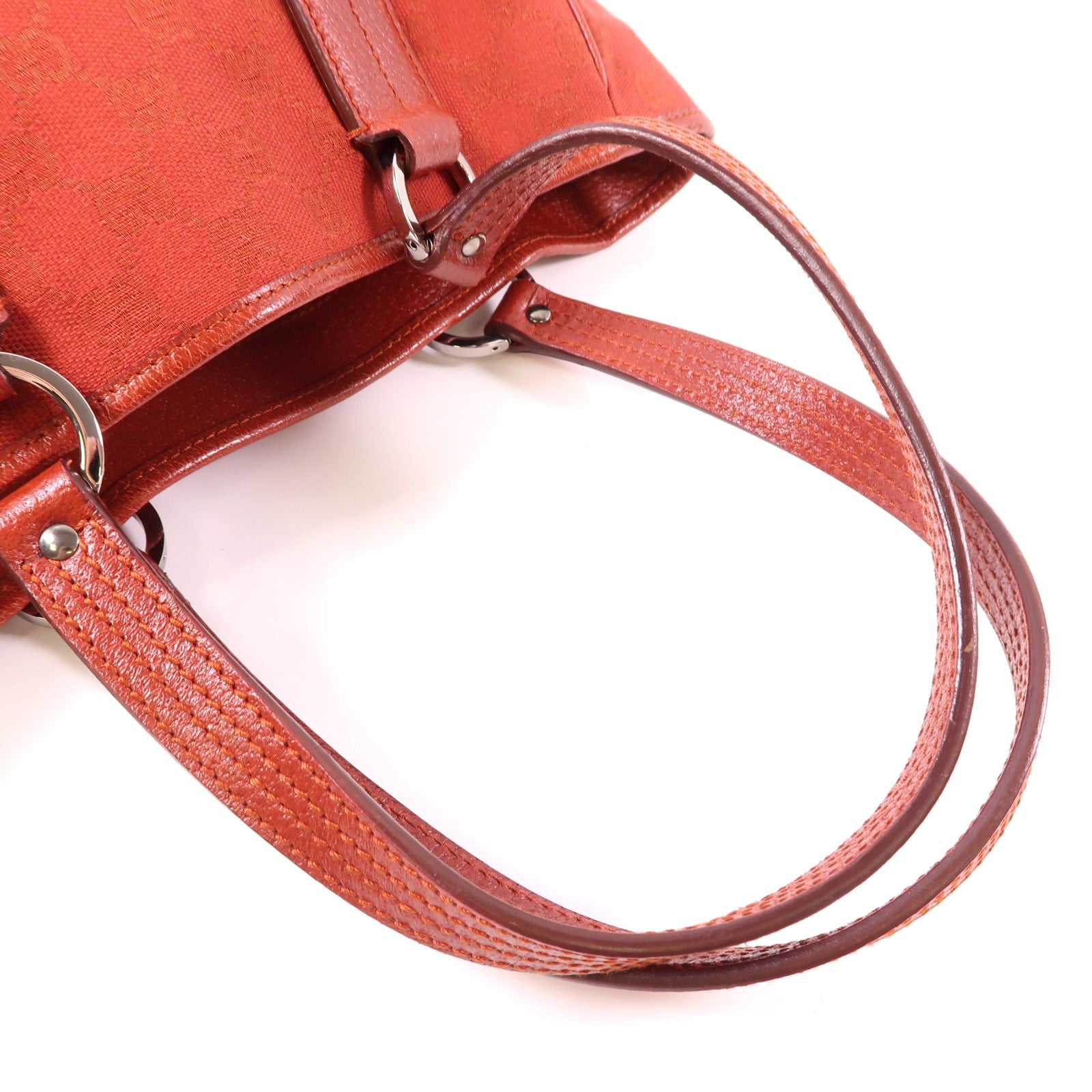 GUCCI 帆布Tote Bag銀扣手挽袋