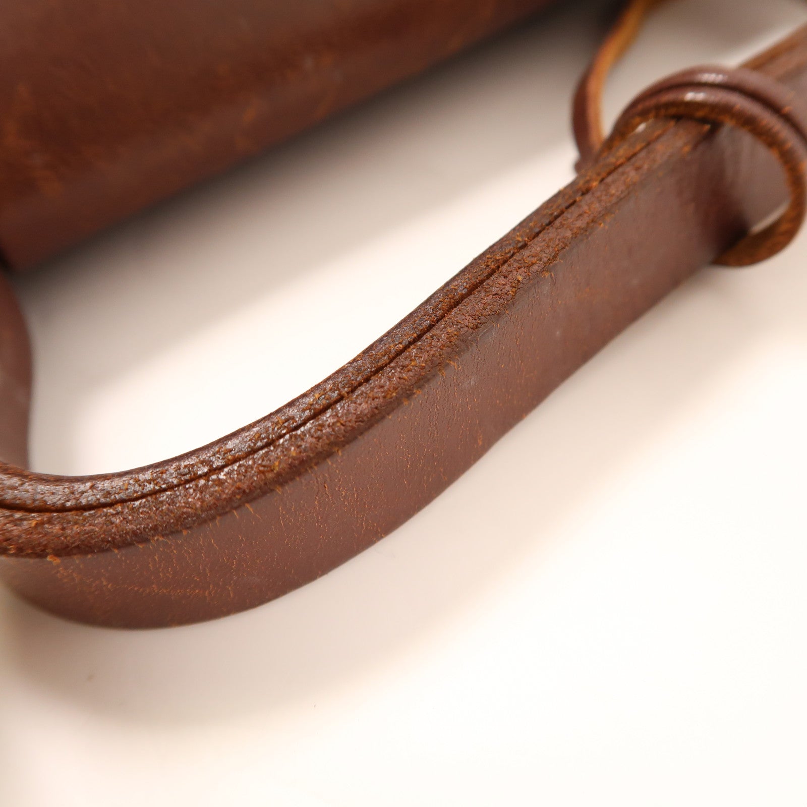 HERMES 帆布Herbag PM金扣手挽肩背兩用袋啡色