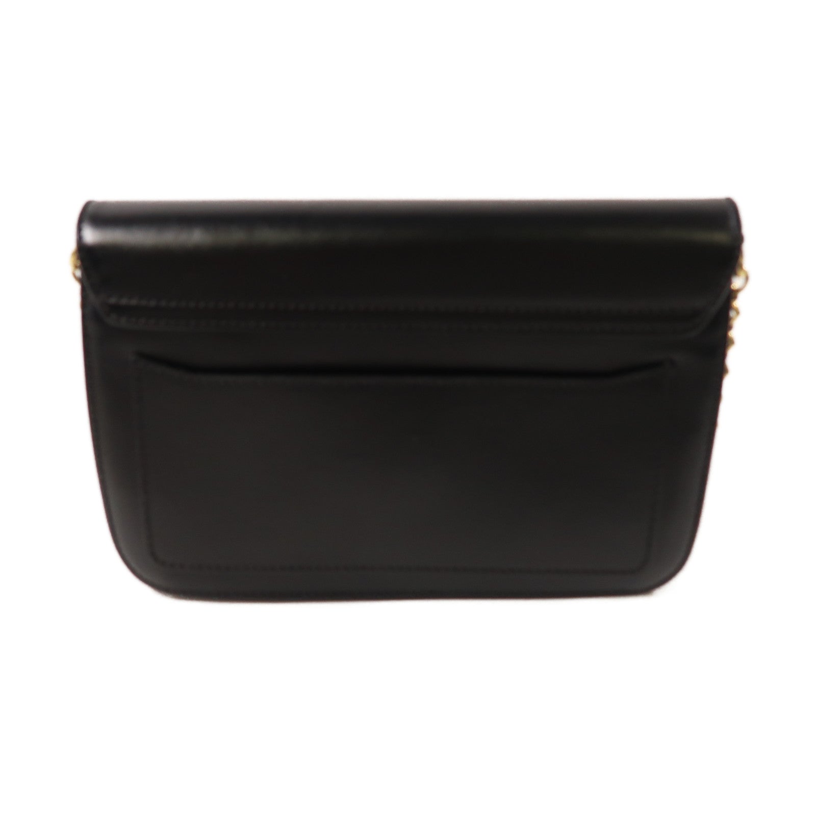 Chloe 牛皮皮革Shoulder Bag金扣鏈帶肩背袋黑色