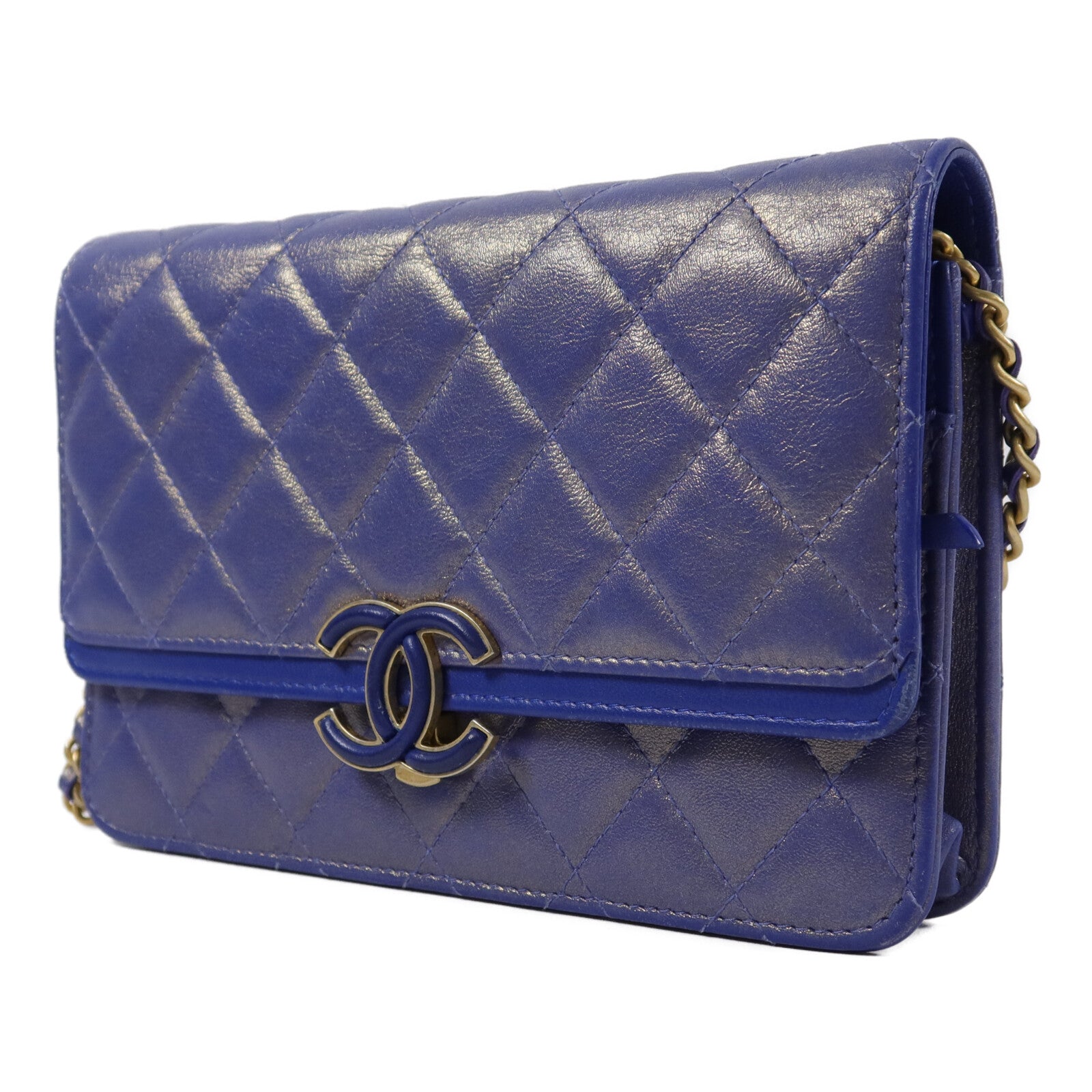 CHANEL 牛皮皮革CC Chic Wallet On Chain鏈帶肩背袋