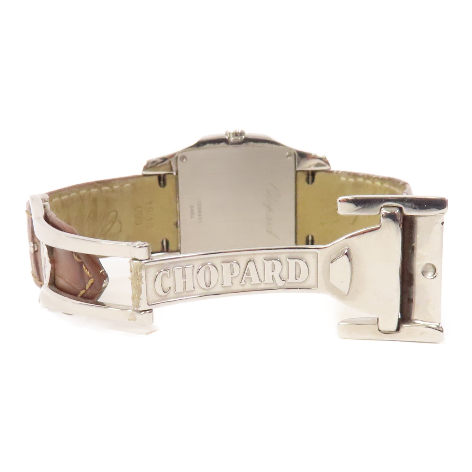 Chopard Two O Ten皮革/不鏽鋼手錶石英機芯啡色