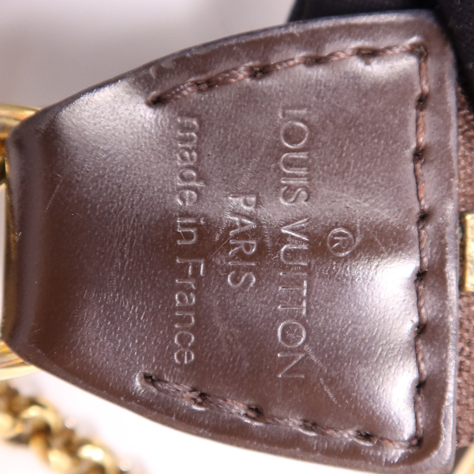 LOUIS VUITTON Damier Eva金扣手挽肩背兩用袋棕色