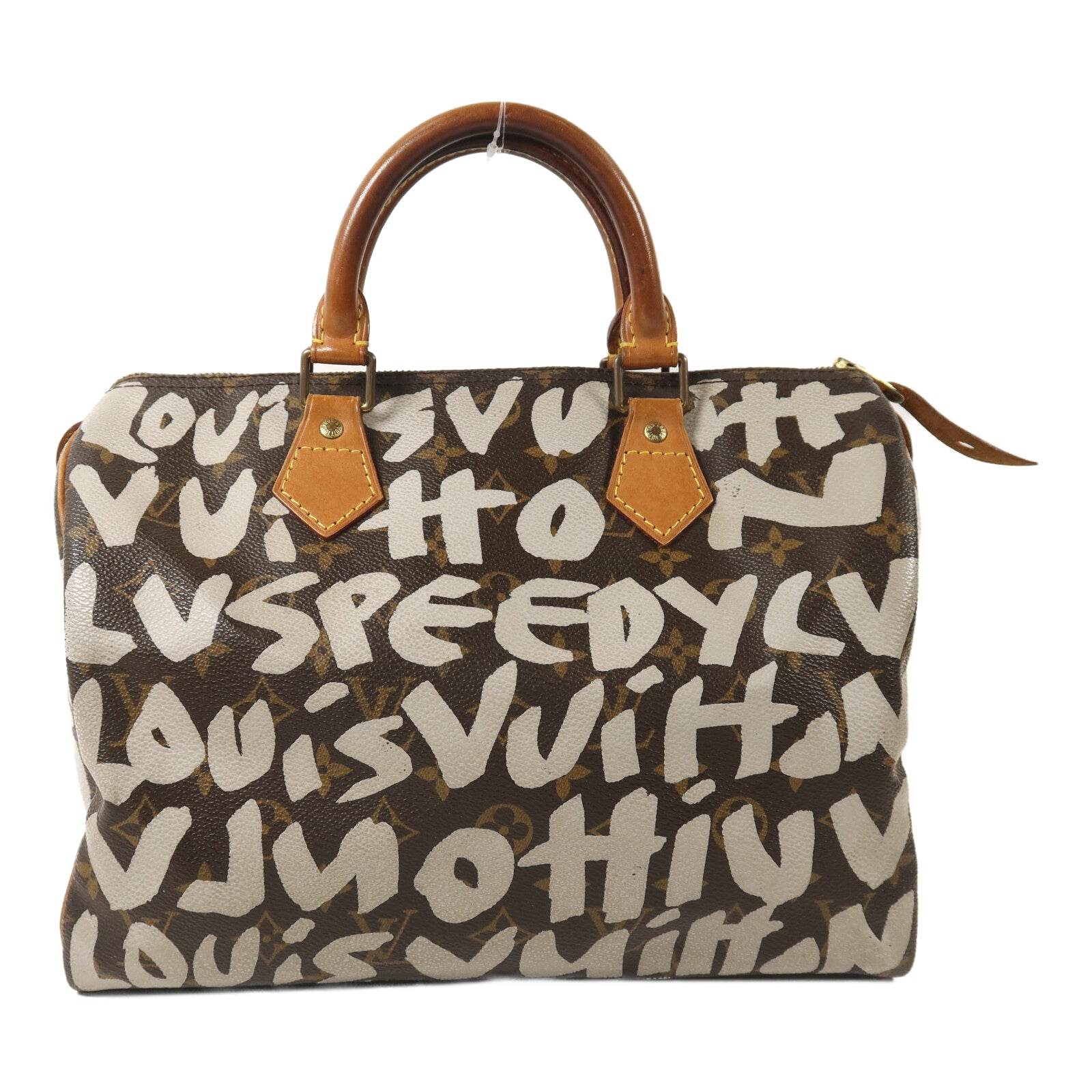 LOUIS VUITTON Monogram Graffiti Speedy 30金扣手挽袋