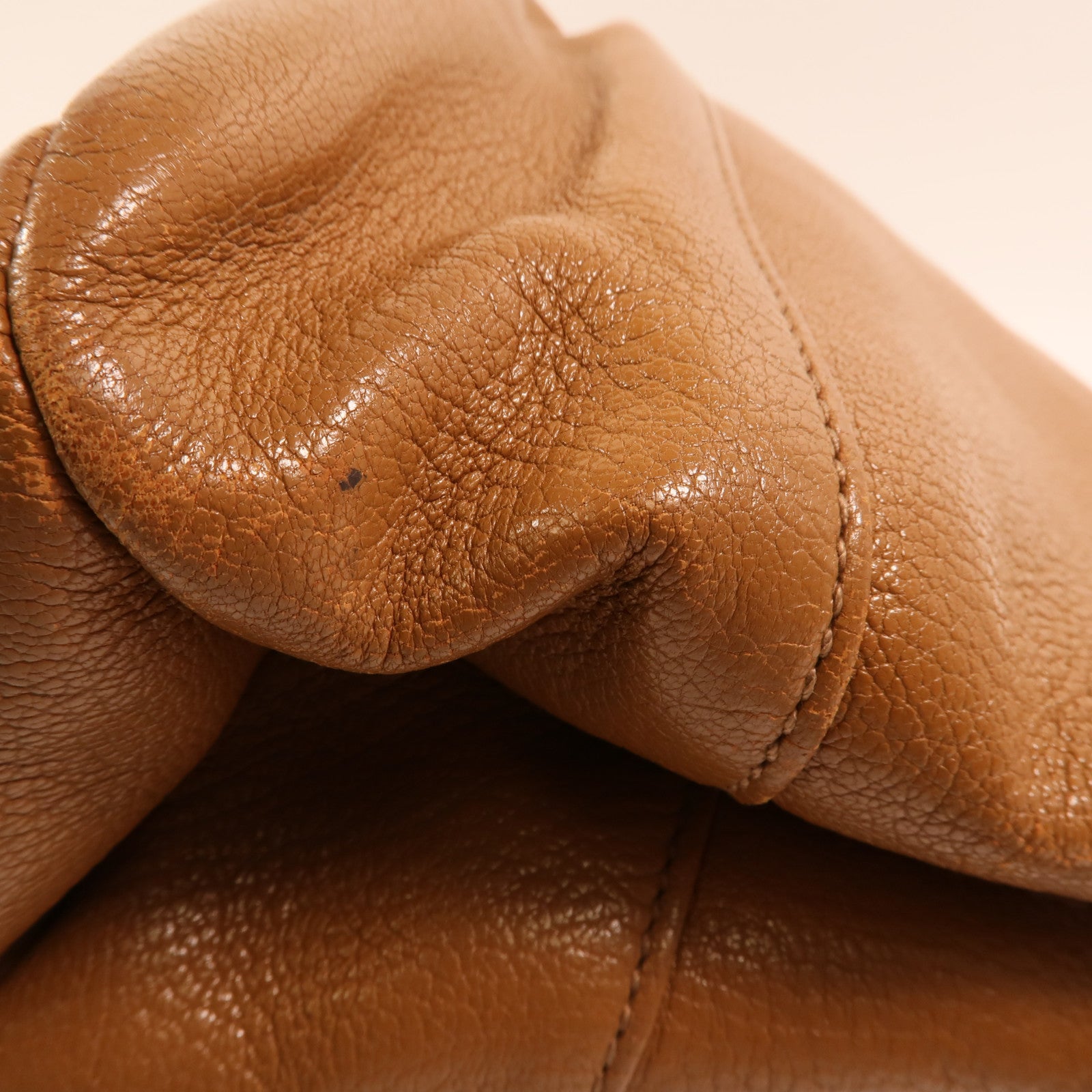 Miu Miu 牛皮皮革2 Way Shoulder金扣手挽肩背兩用袋