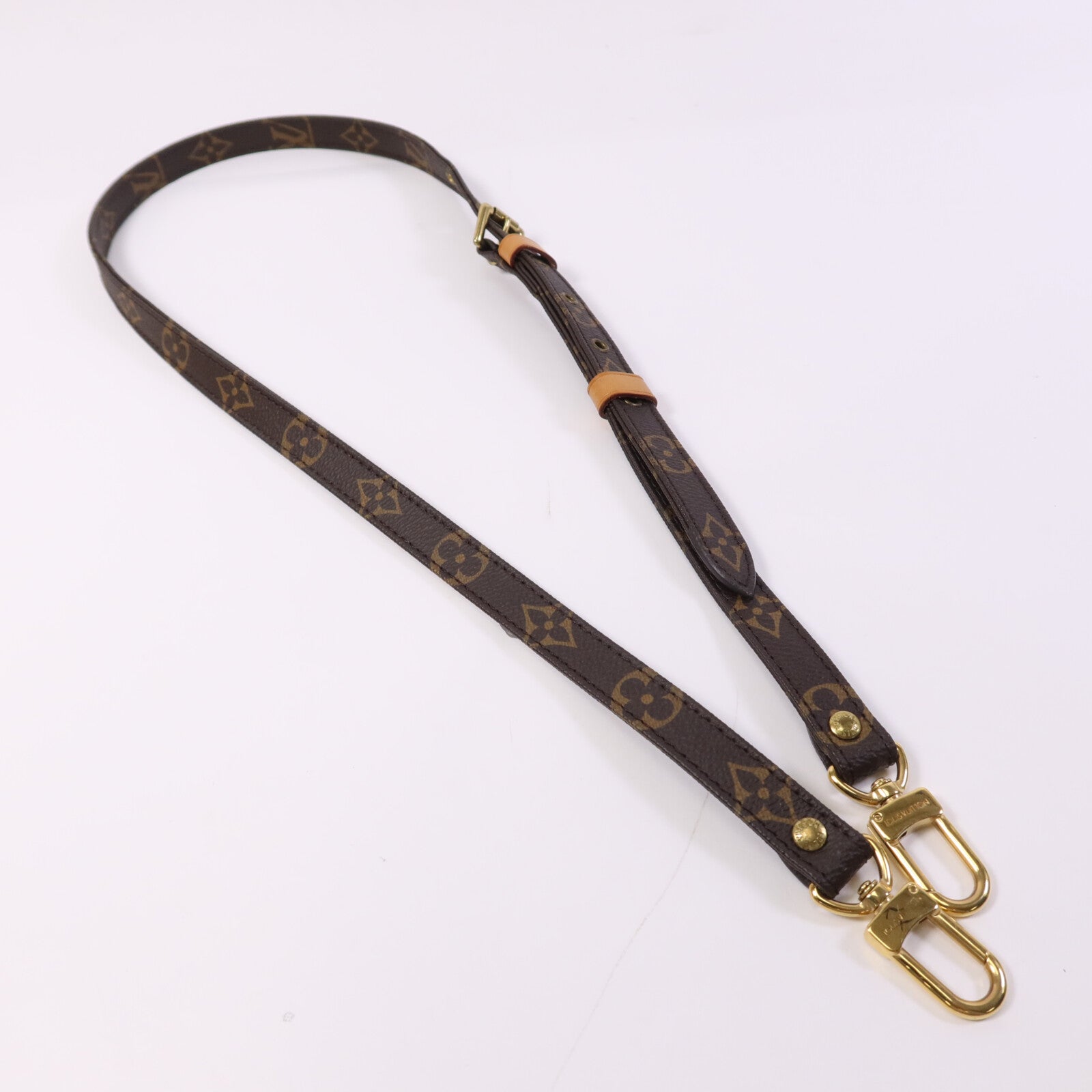 LOUIS VUITTON Monogram Shoulder Strap金扣肩帶